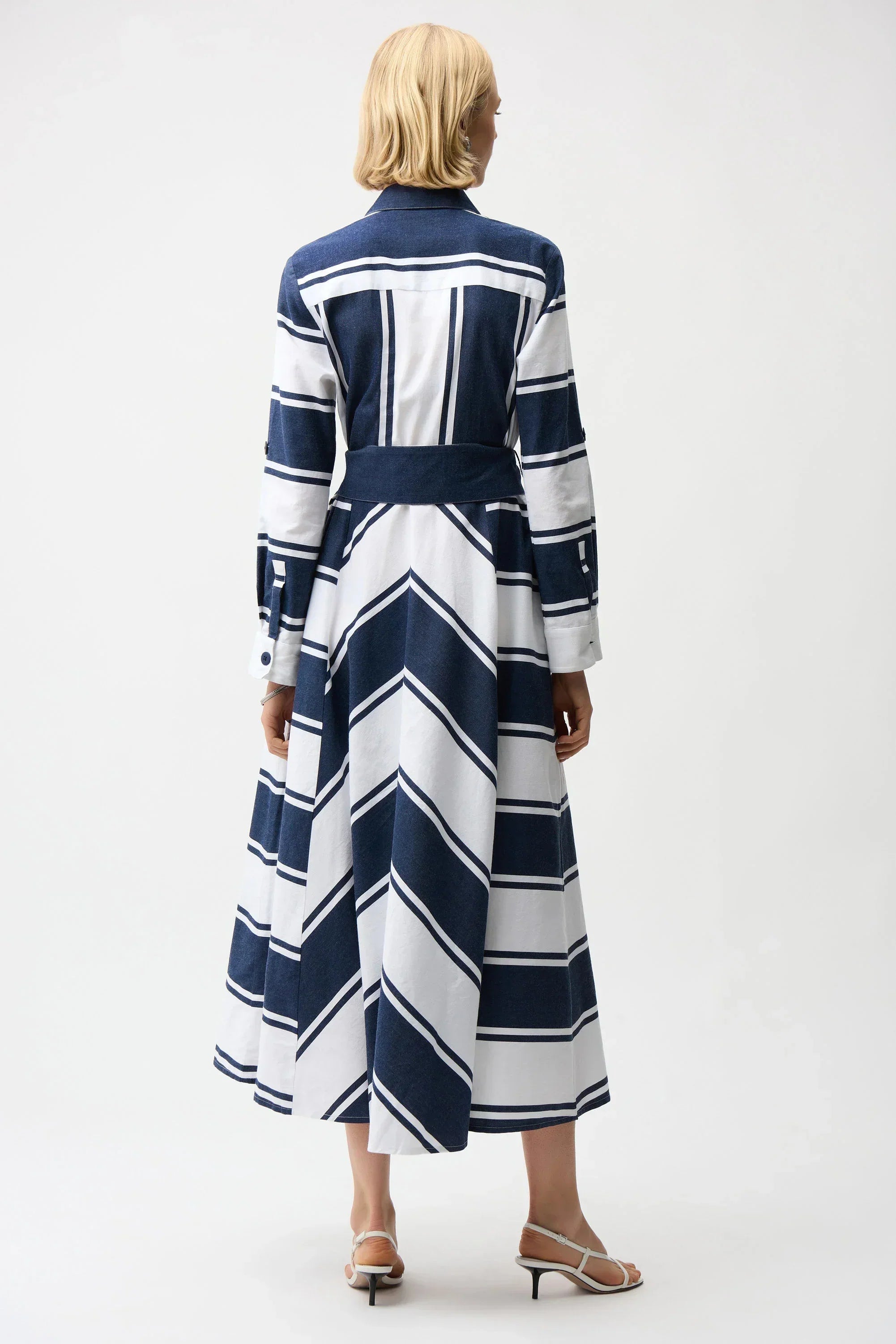 Striped Shirt Dress Sash