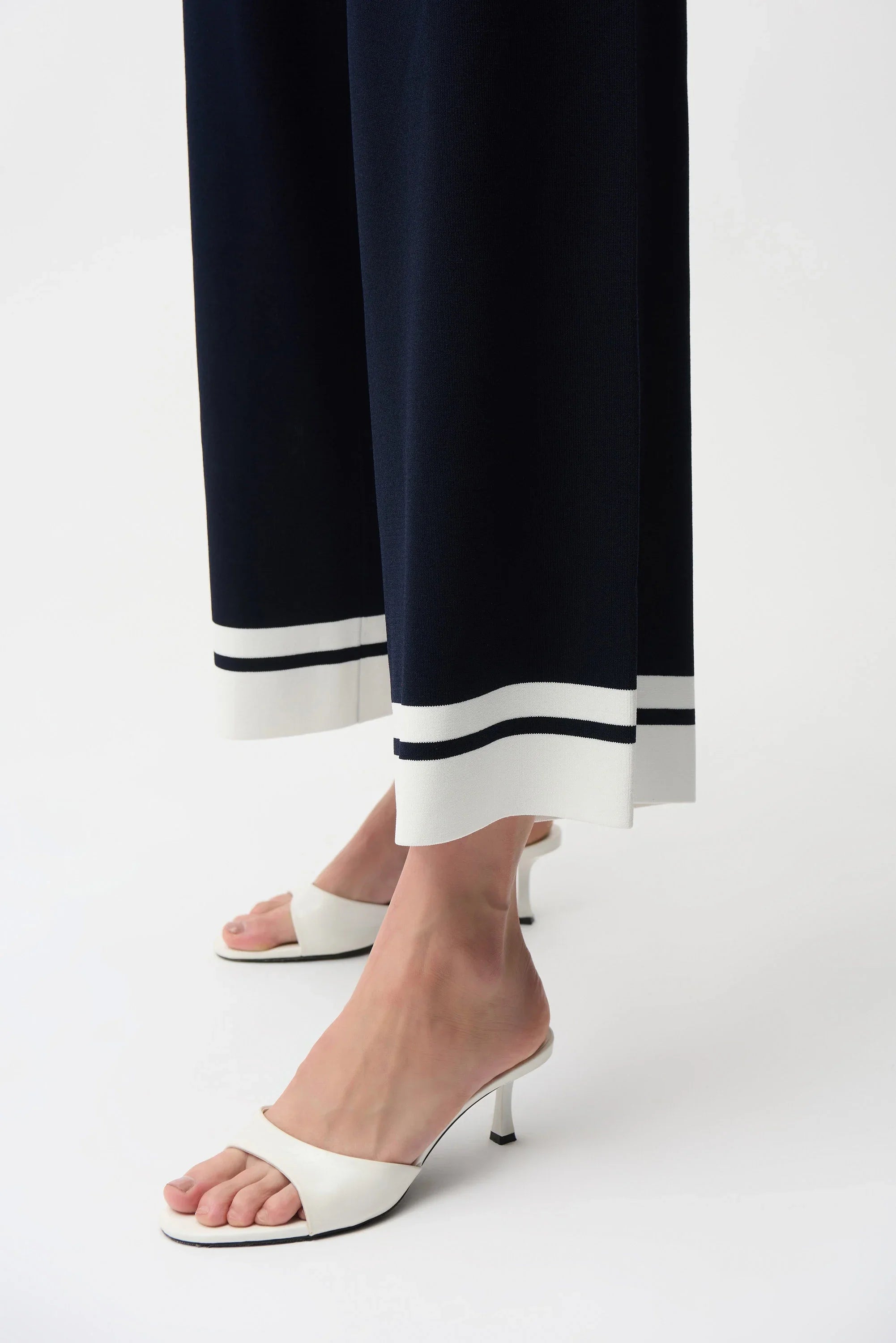 Border Stripe Culotte Pants