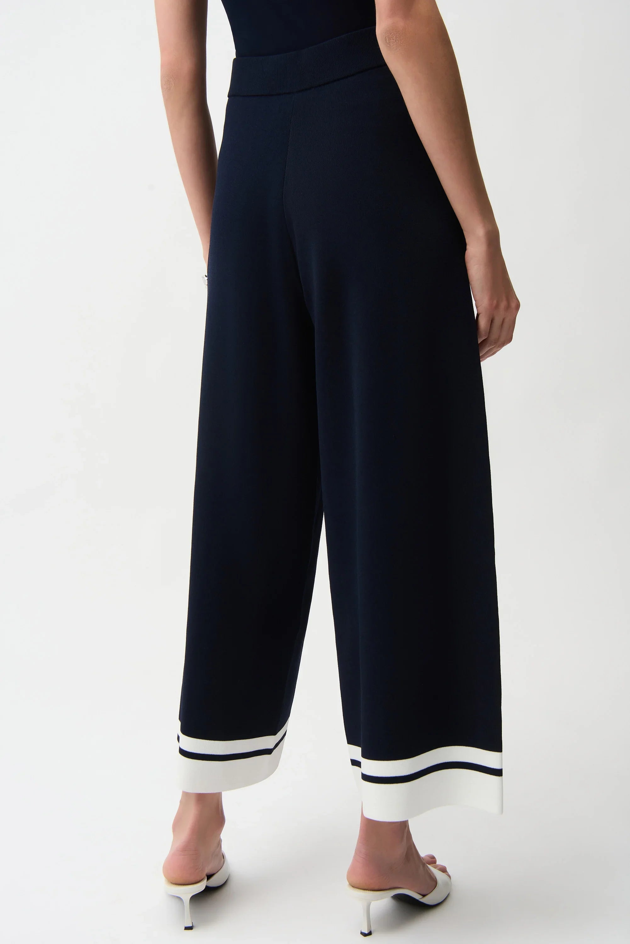 Border Stripe Culotte Pants