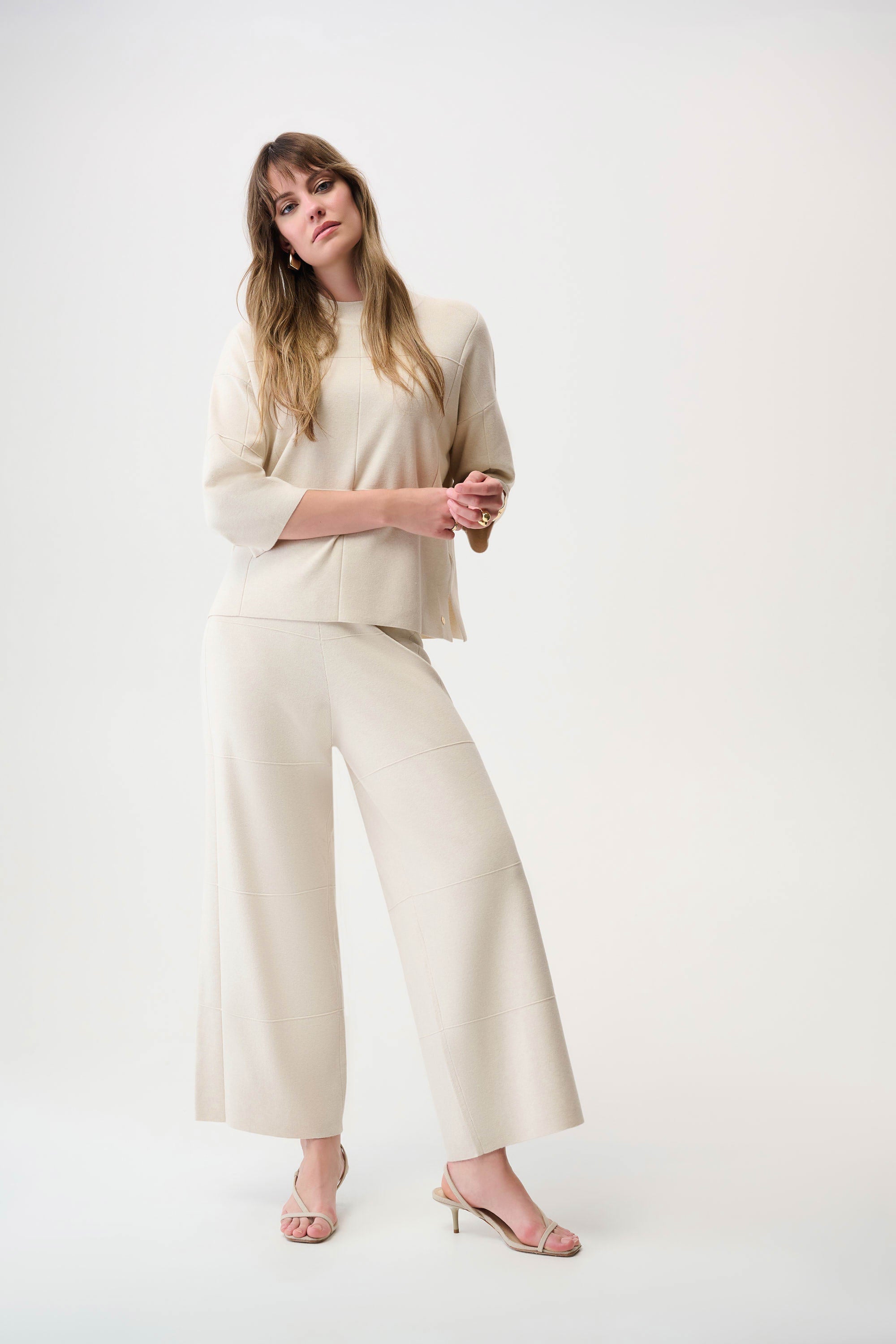 Mock Neck Jacquard Sweater
