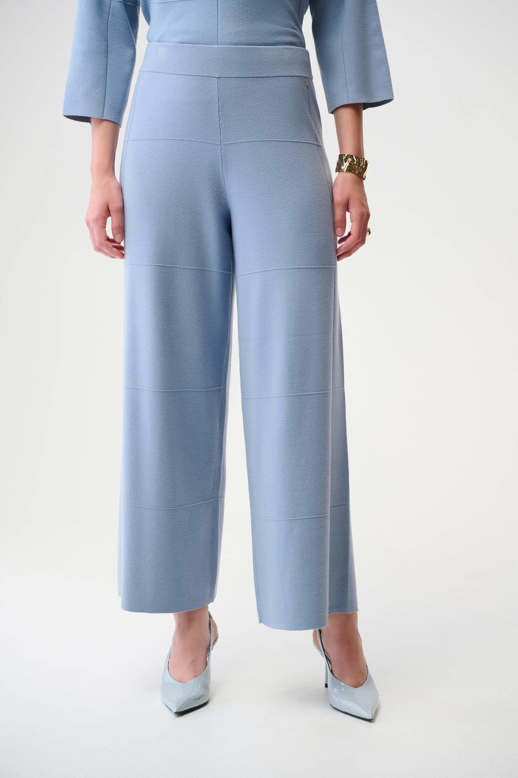 Square Stitch Culotte Pants