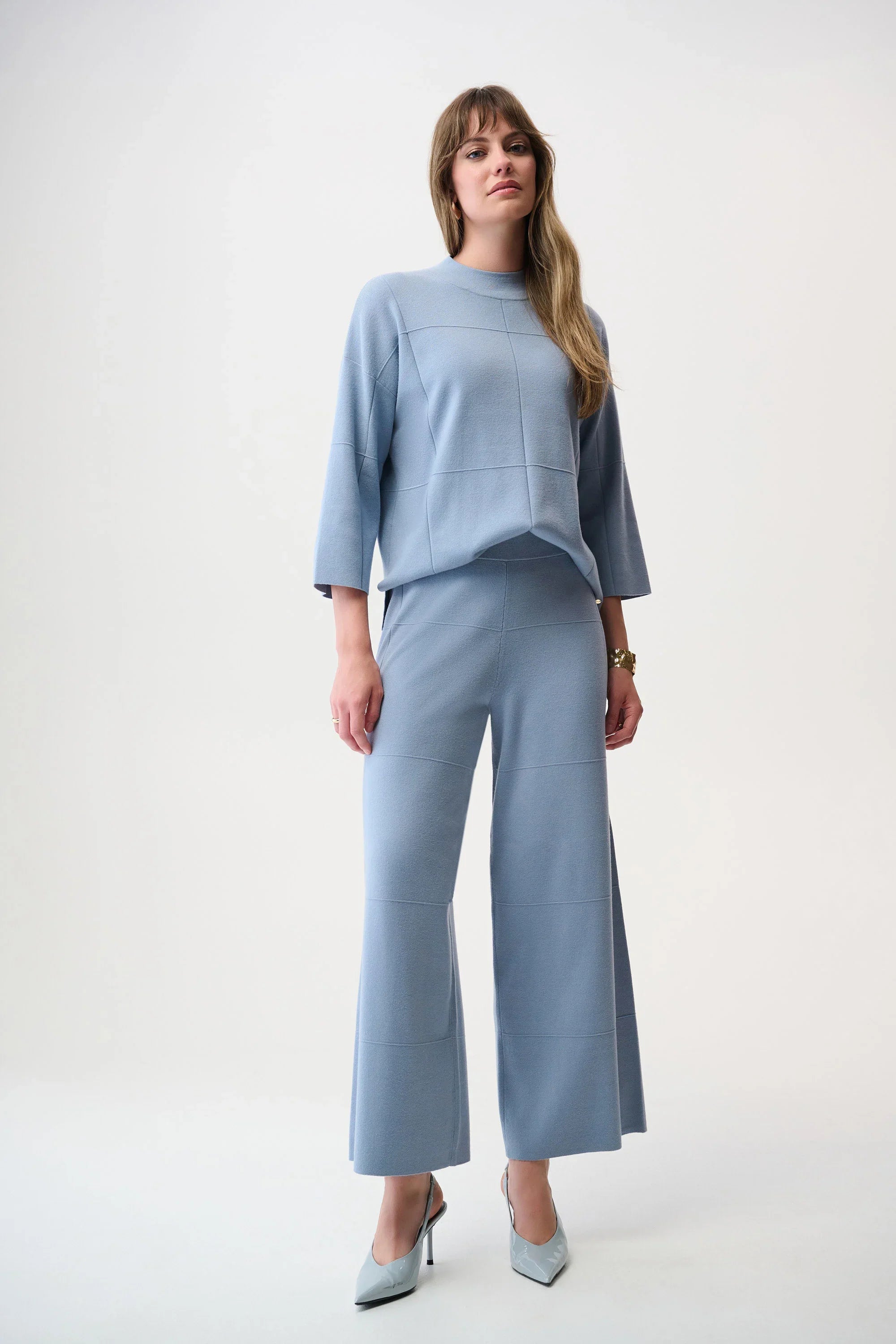 Square Stitch Culotte Pants