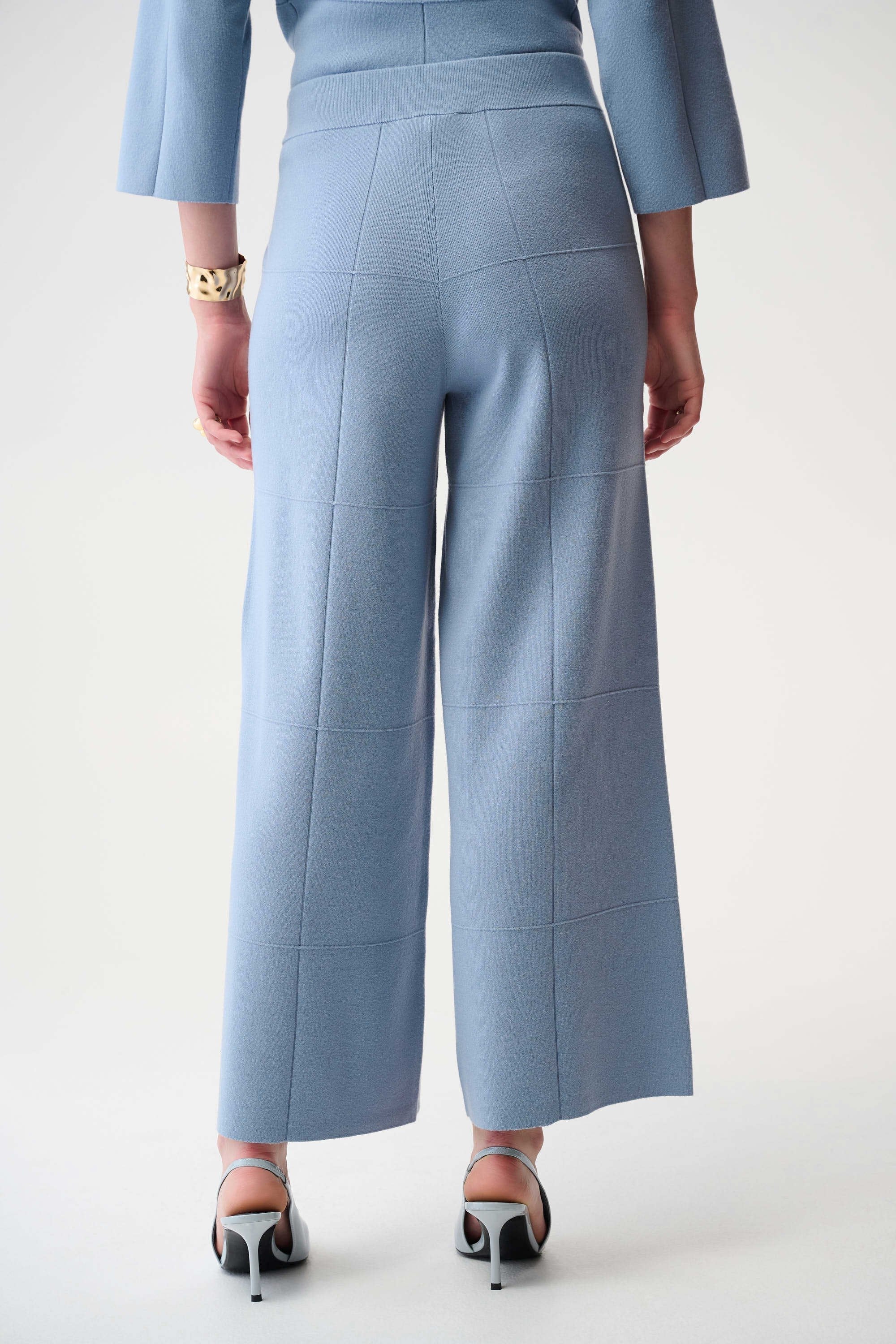 Square Stitch Culotte Pants
