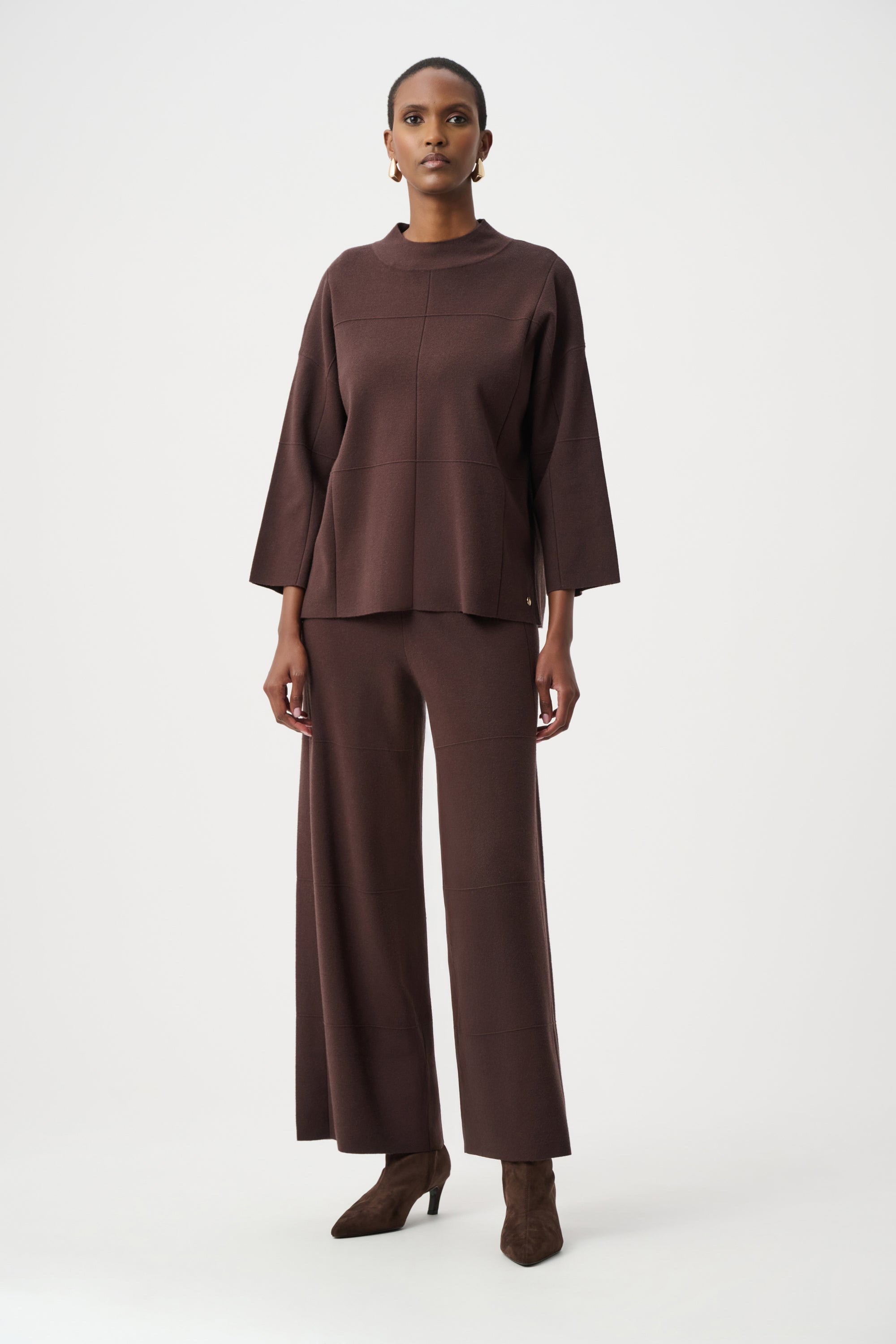 Square Stitch Culotte Pants