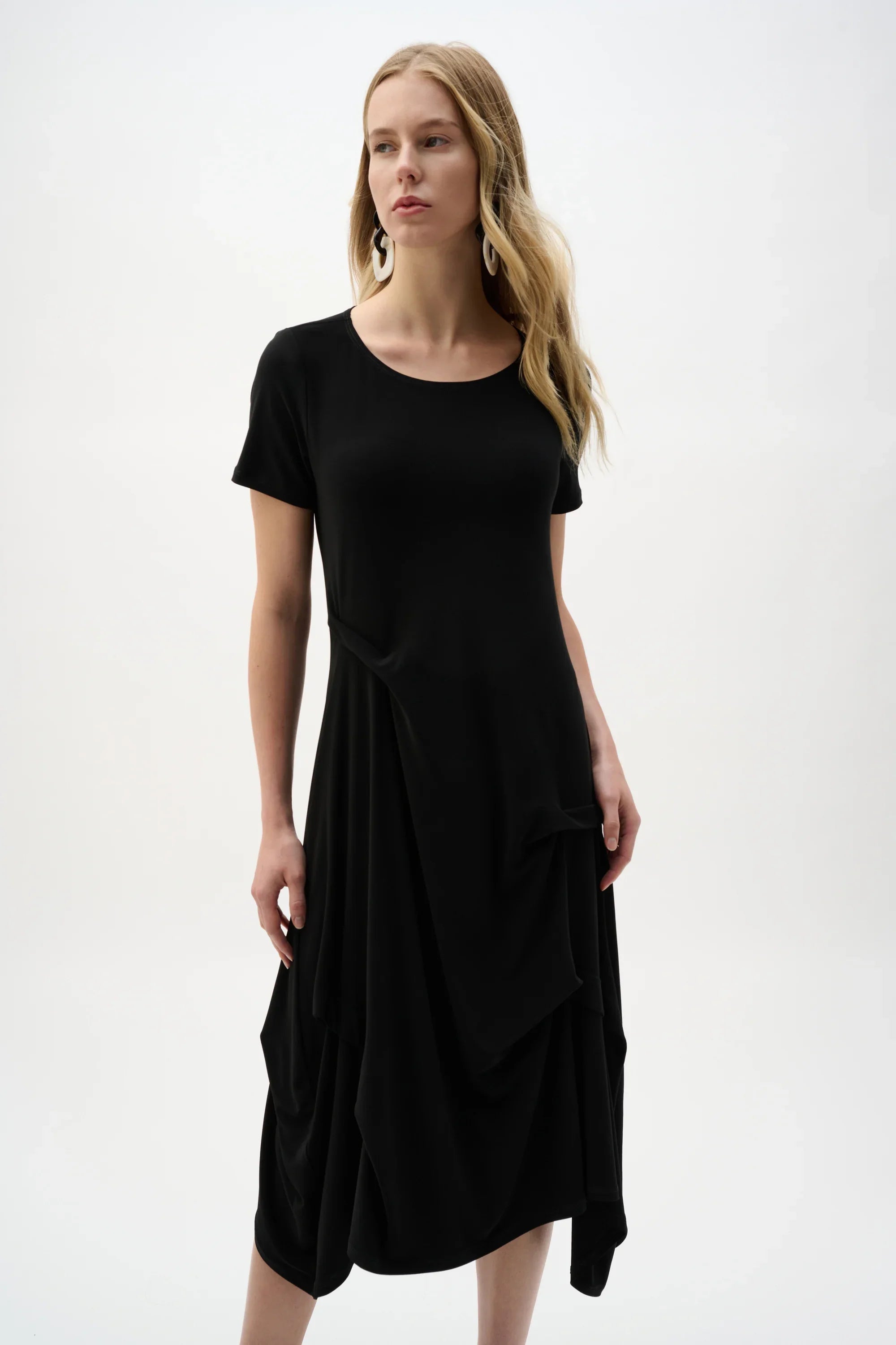 Boat Neck Trapeze Dress