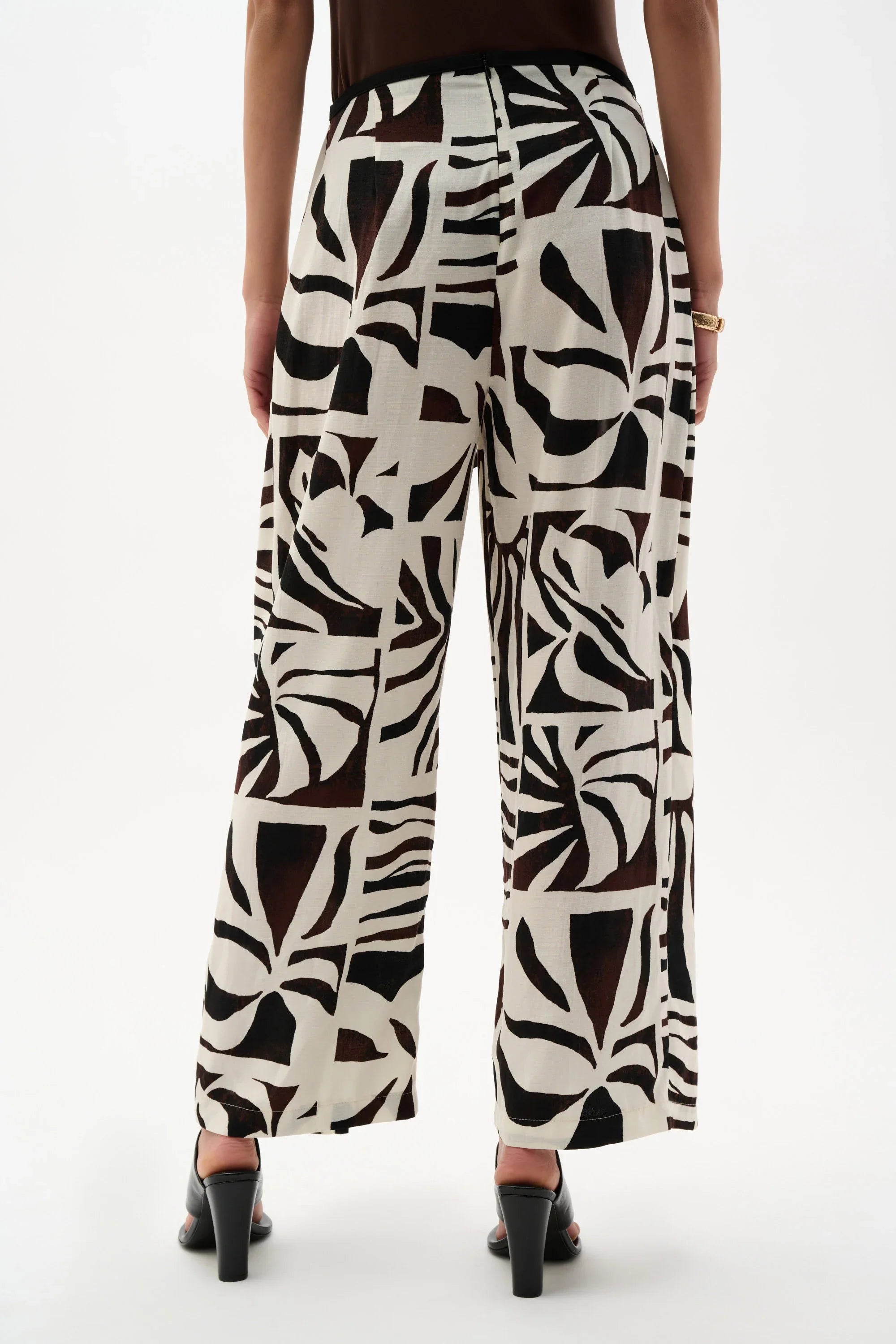 Tropical Gauze Tie-Front Pants