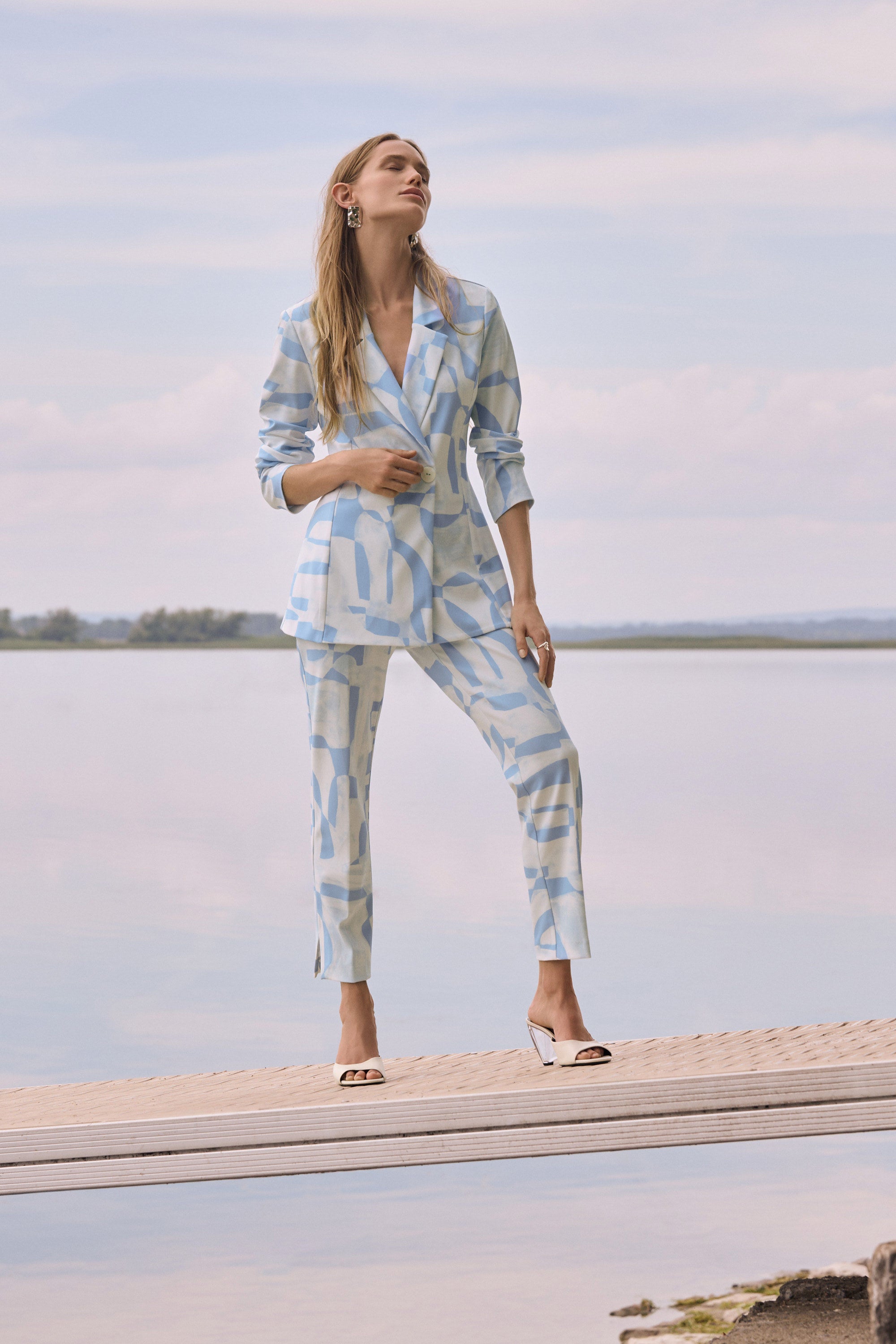 Abstract Geometric Bonded Pants