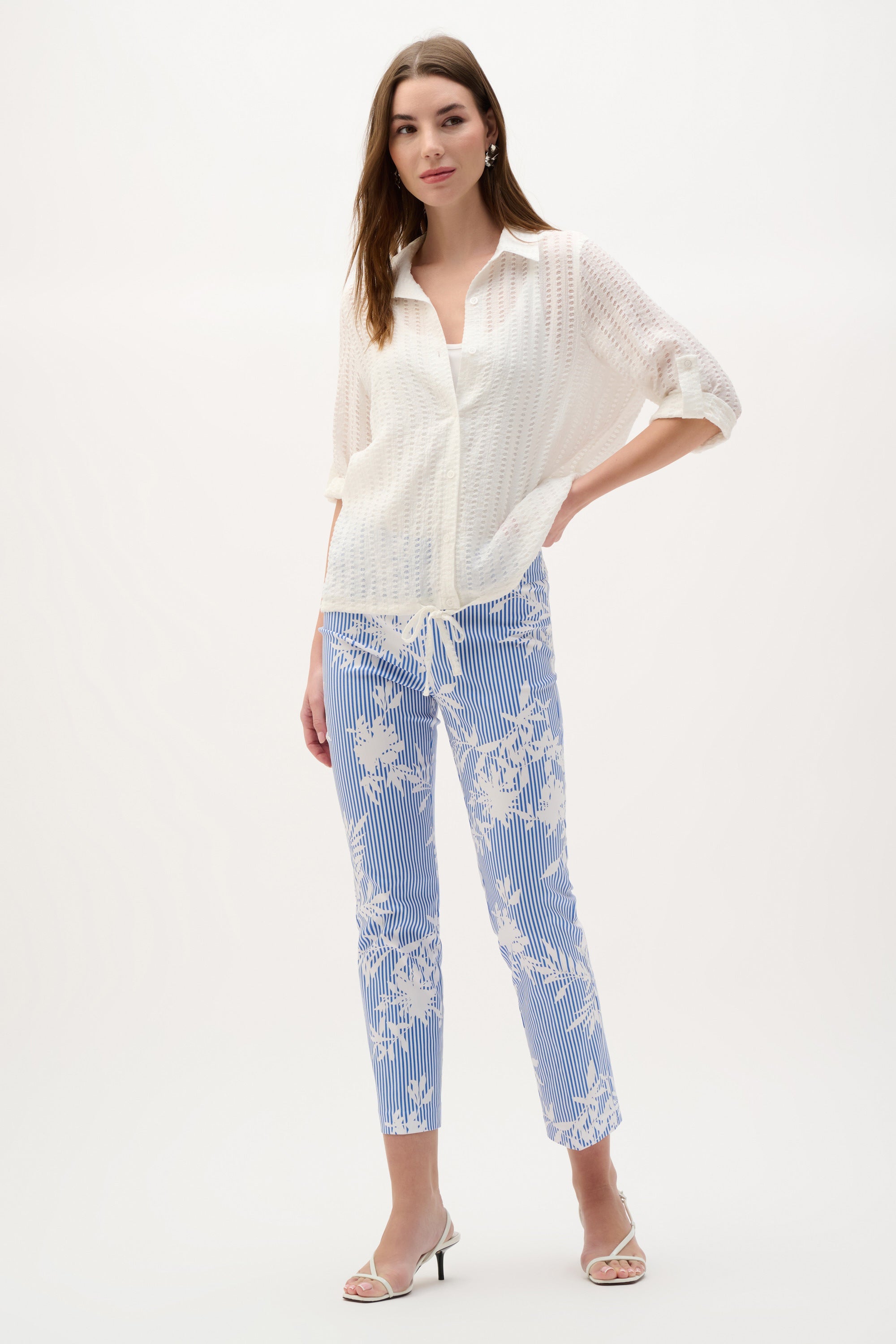 Print Contour Waist Pants