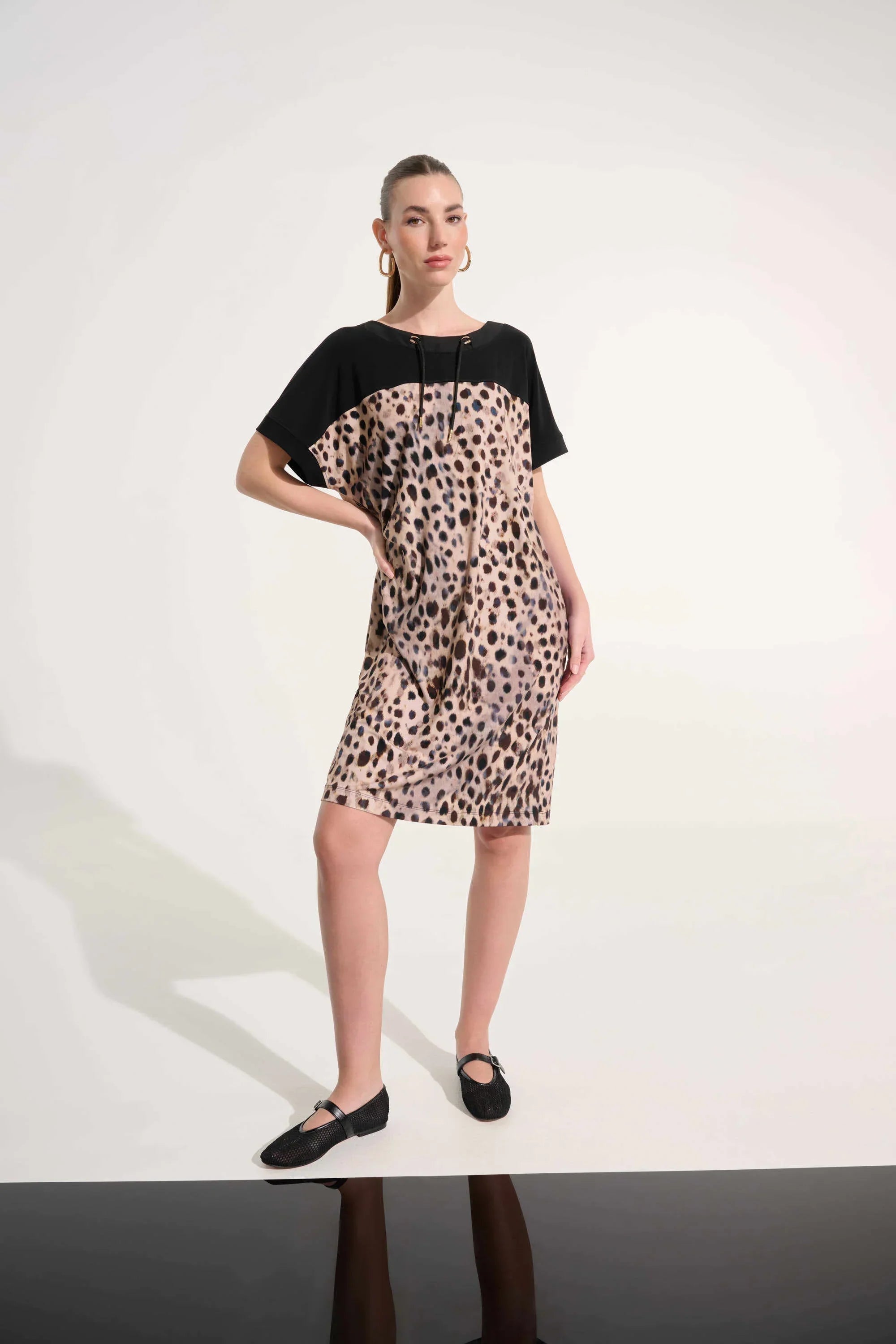 Silky Animal Print Dress