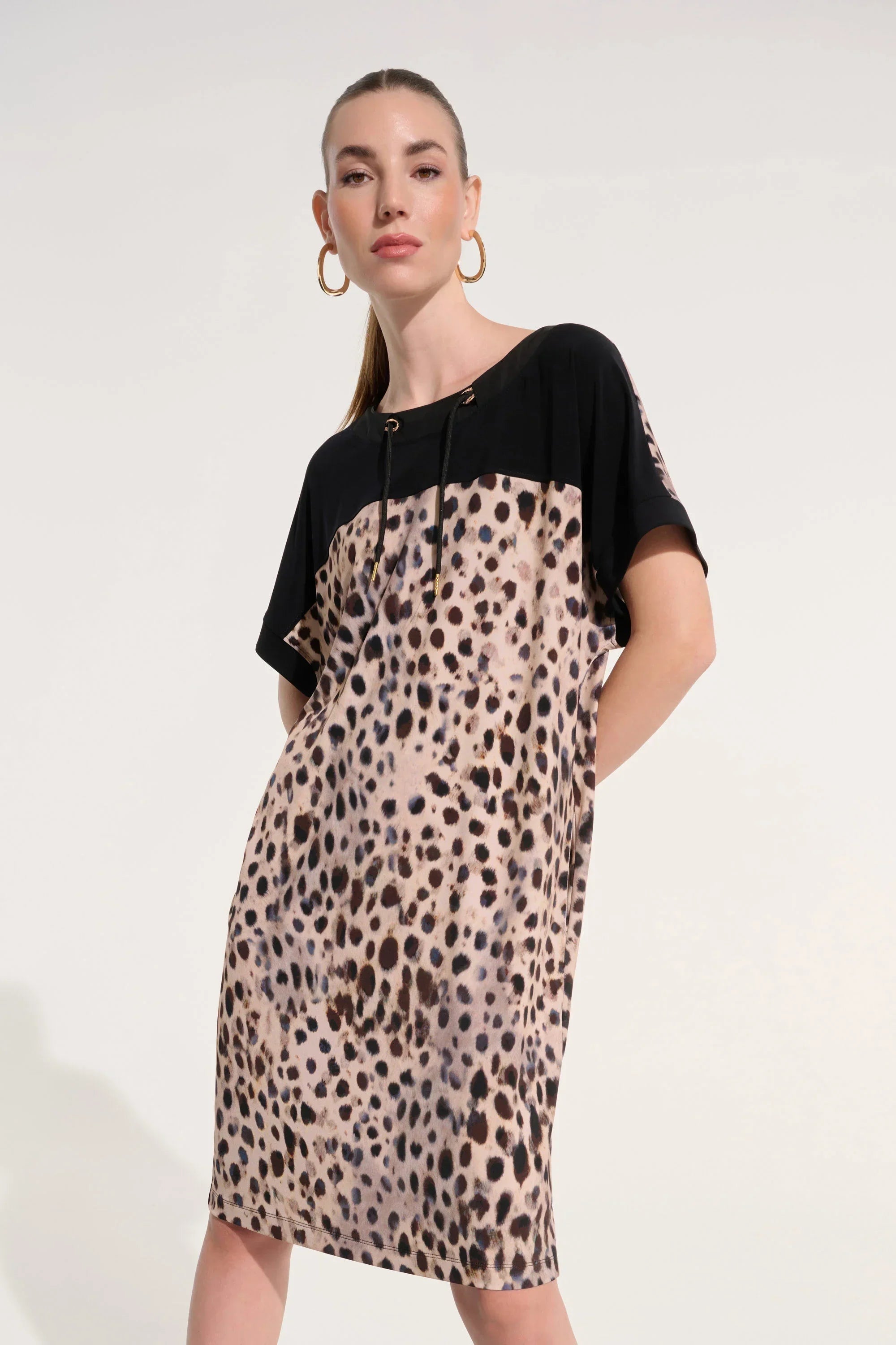 Silky Animal Print Dress