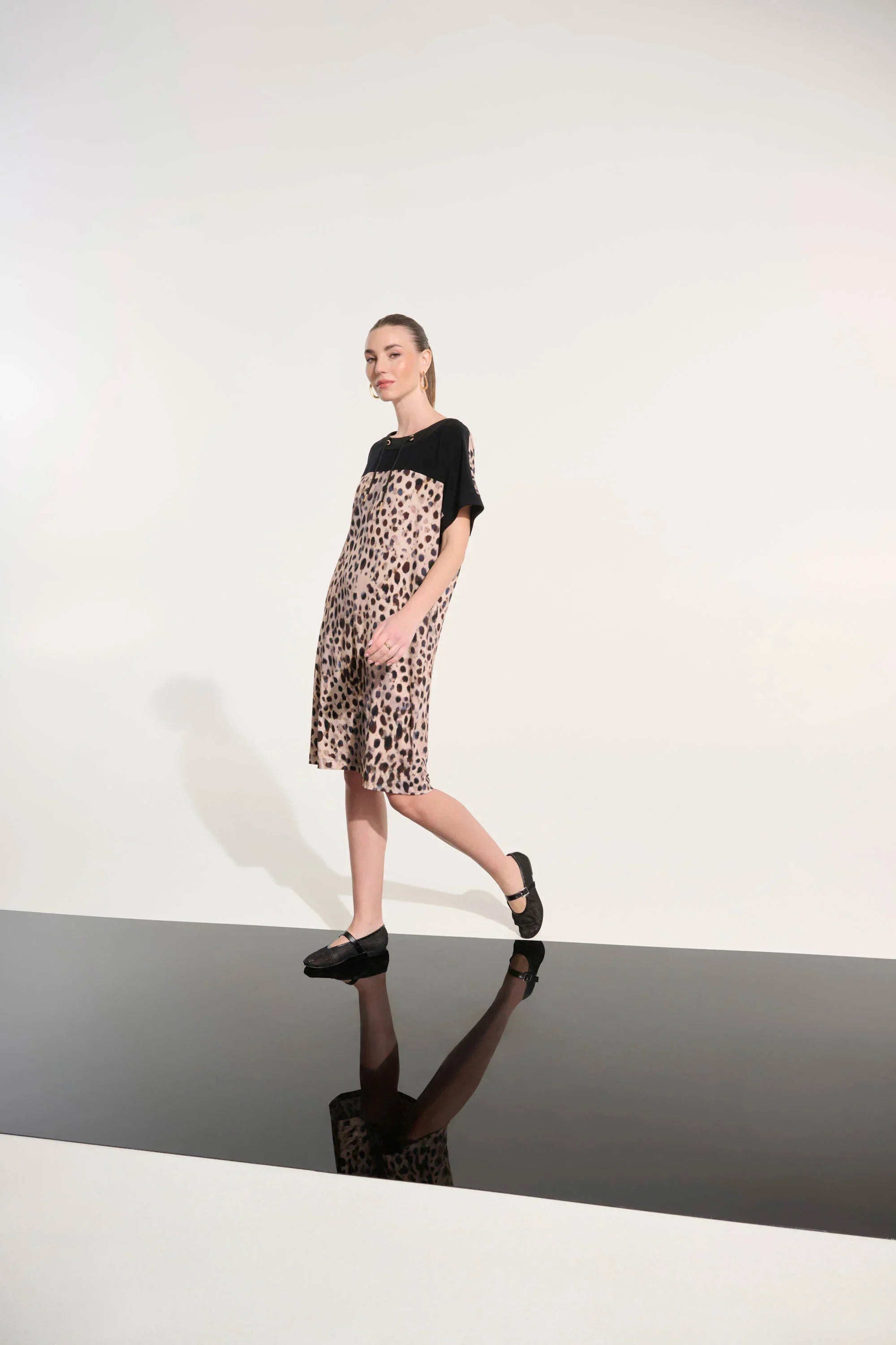 Silky Animal Print Dress
