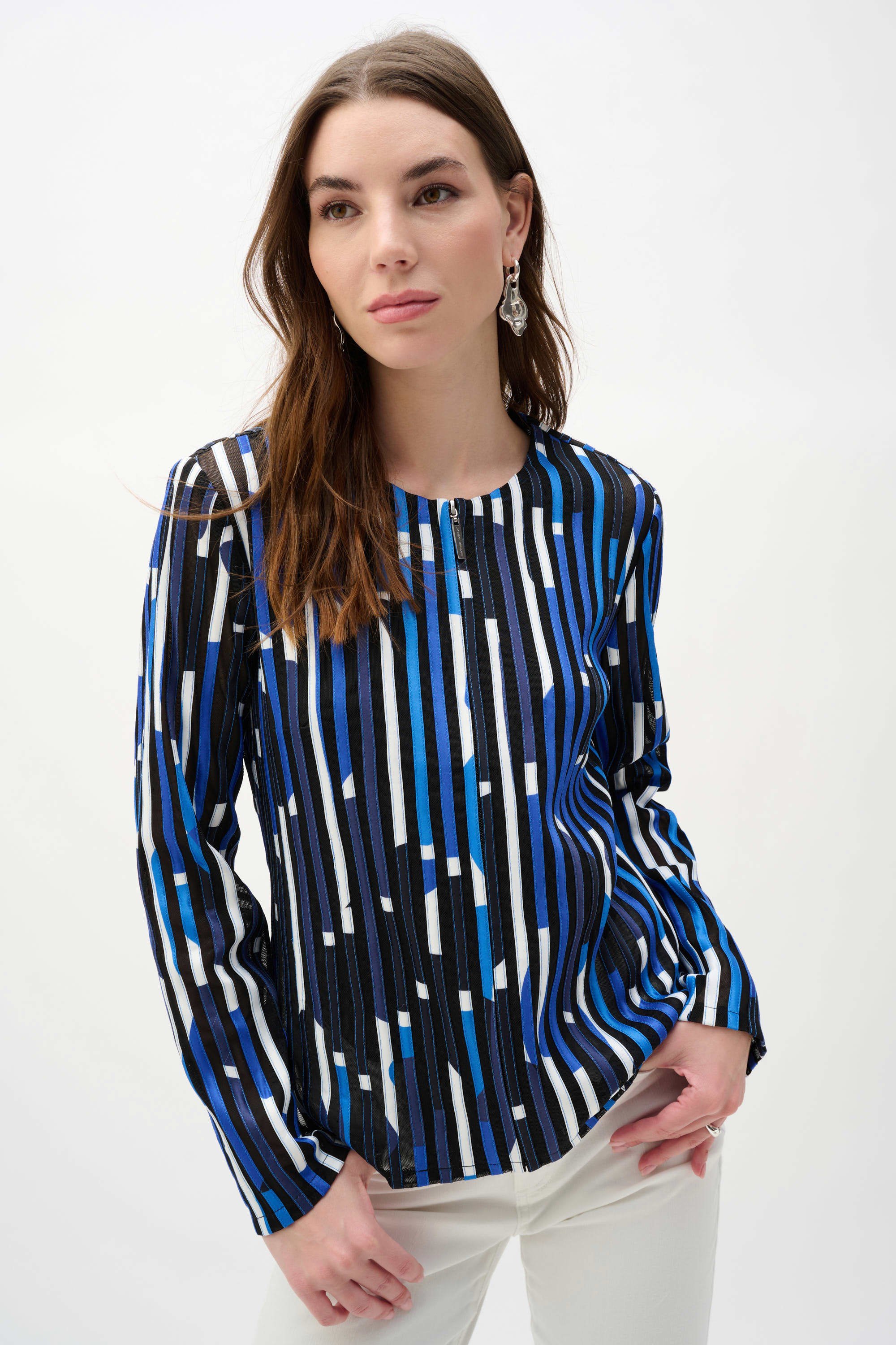 Geometric Mesh Soutache Jacket