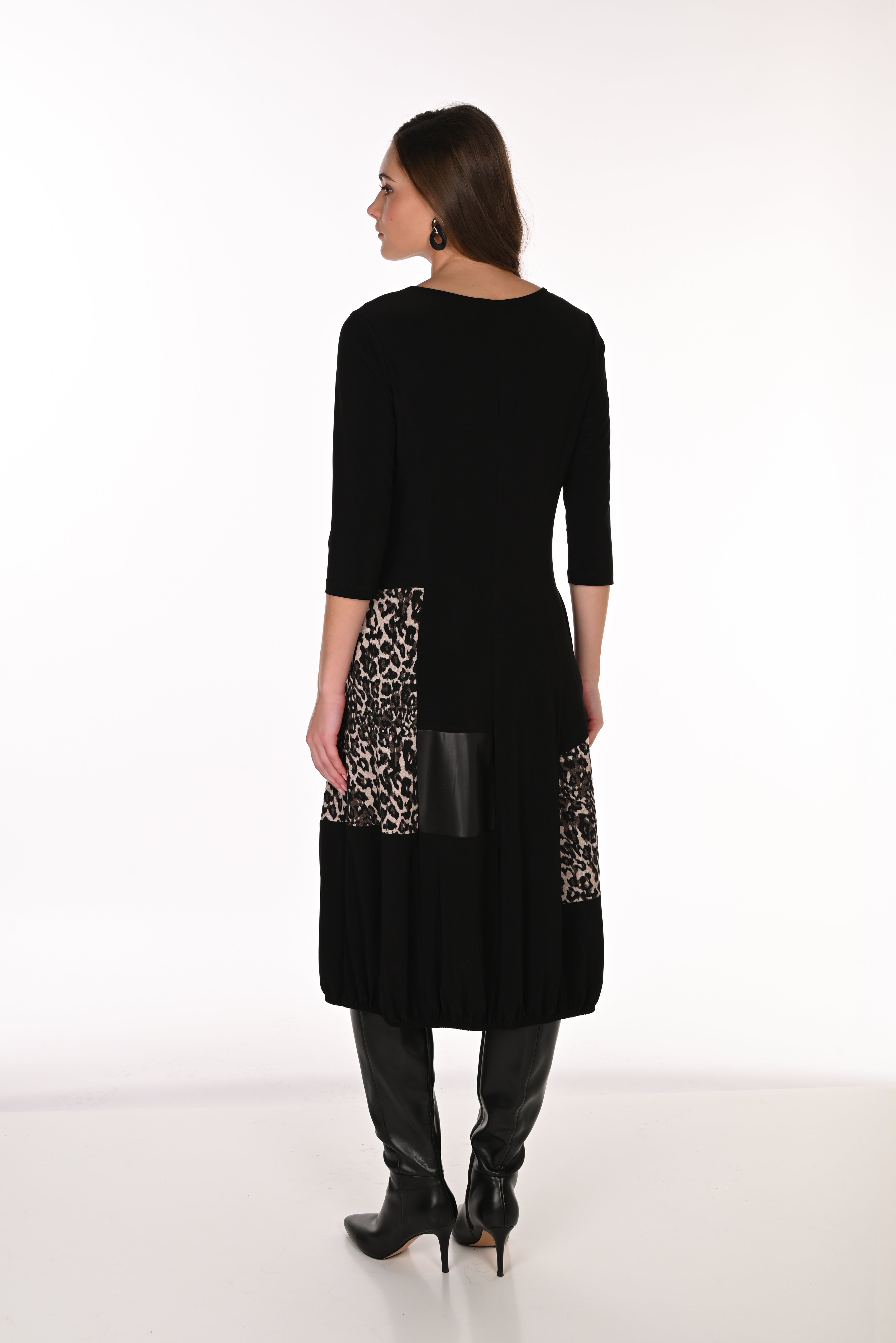 Frank Lyman Dress With Animal Print Accents - Style 263277