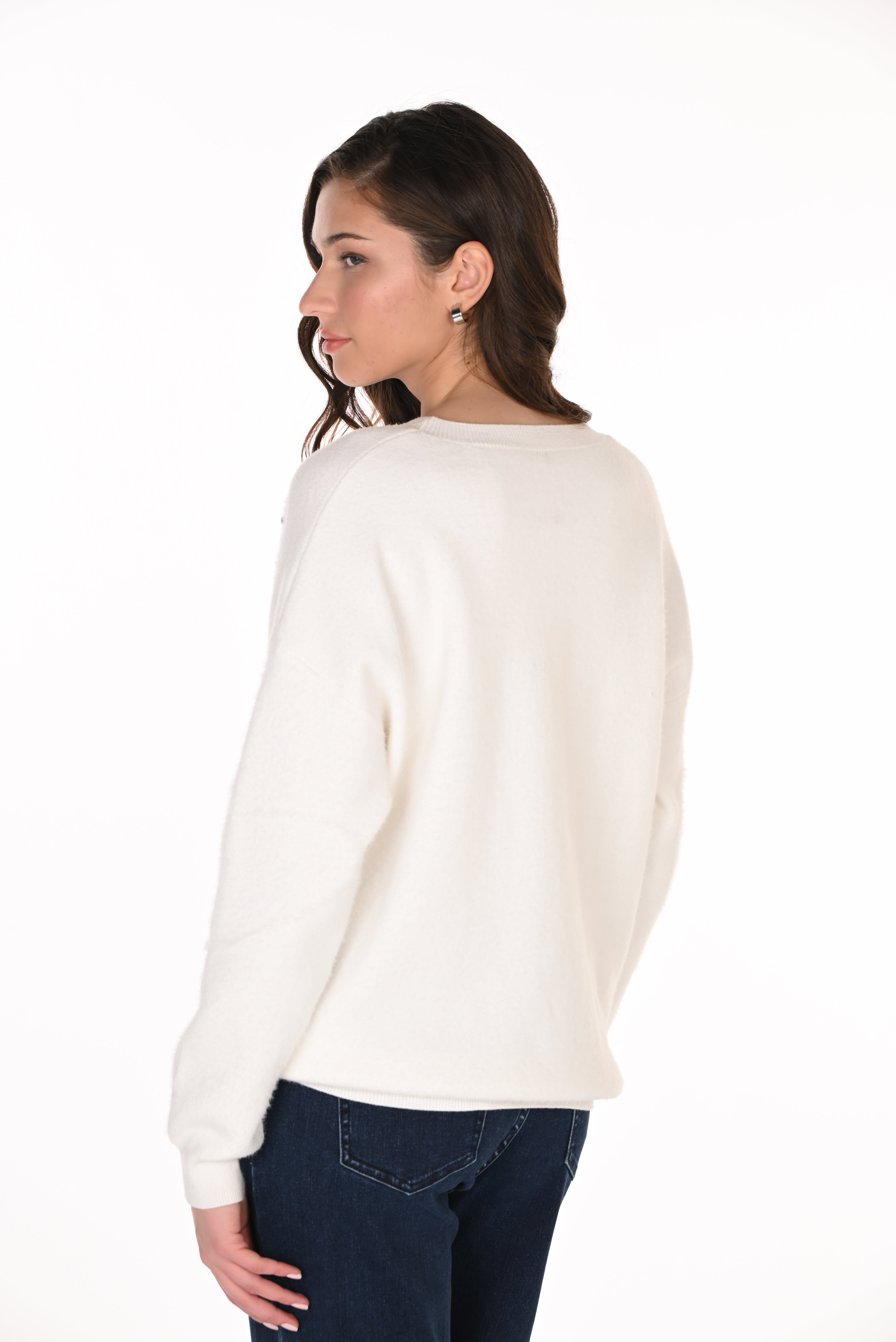Frank Lyman Crew Neck Heart Sweater - Style 263755