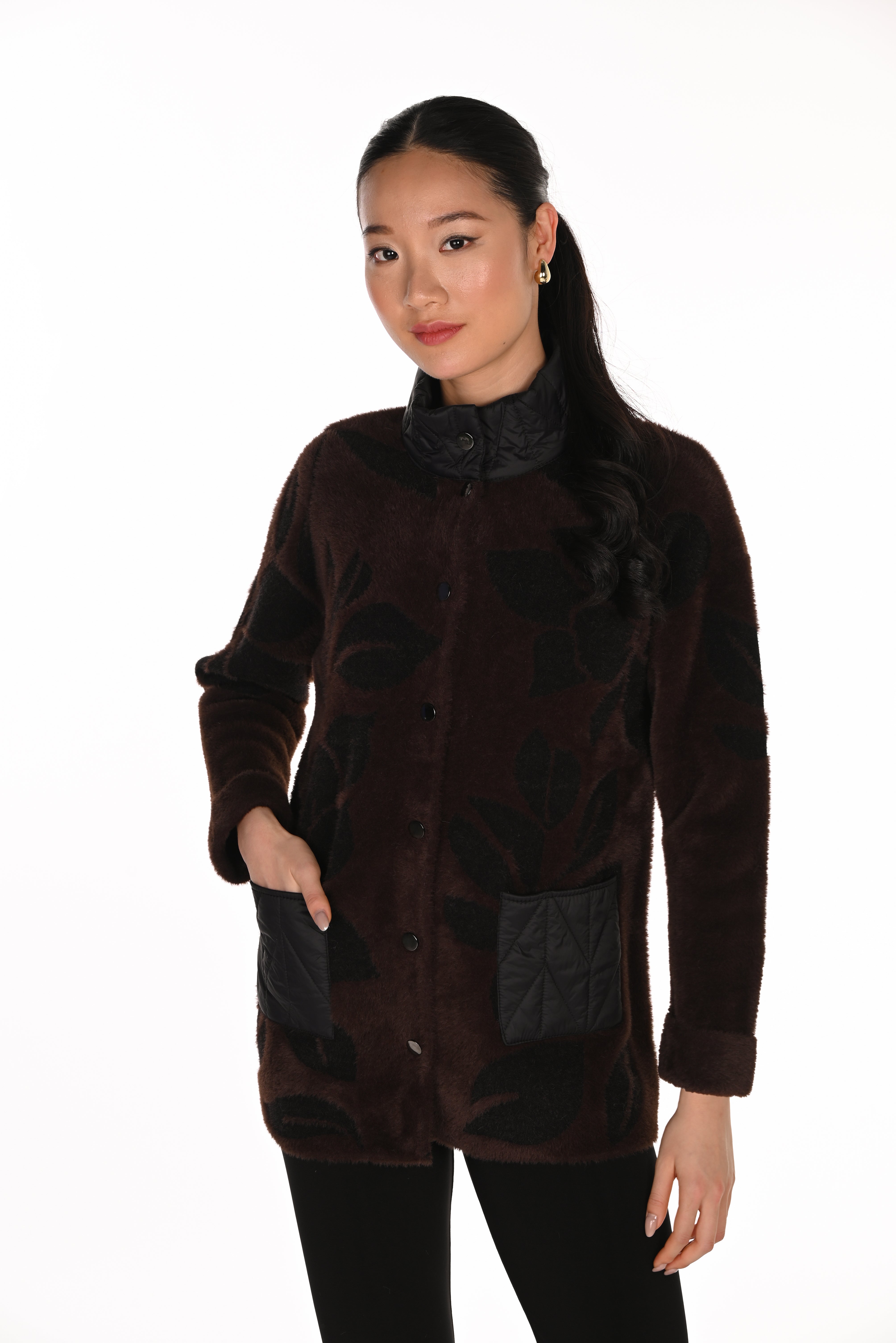 Quilted Faux Fur Jacket