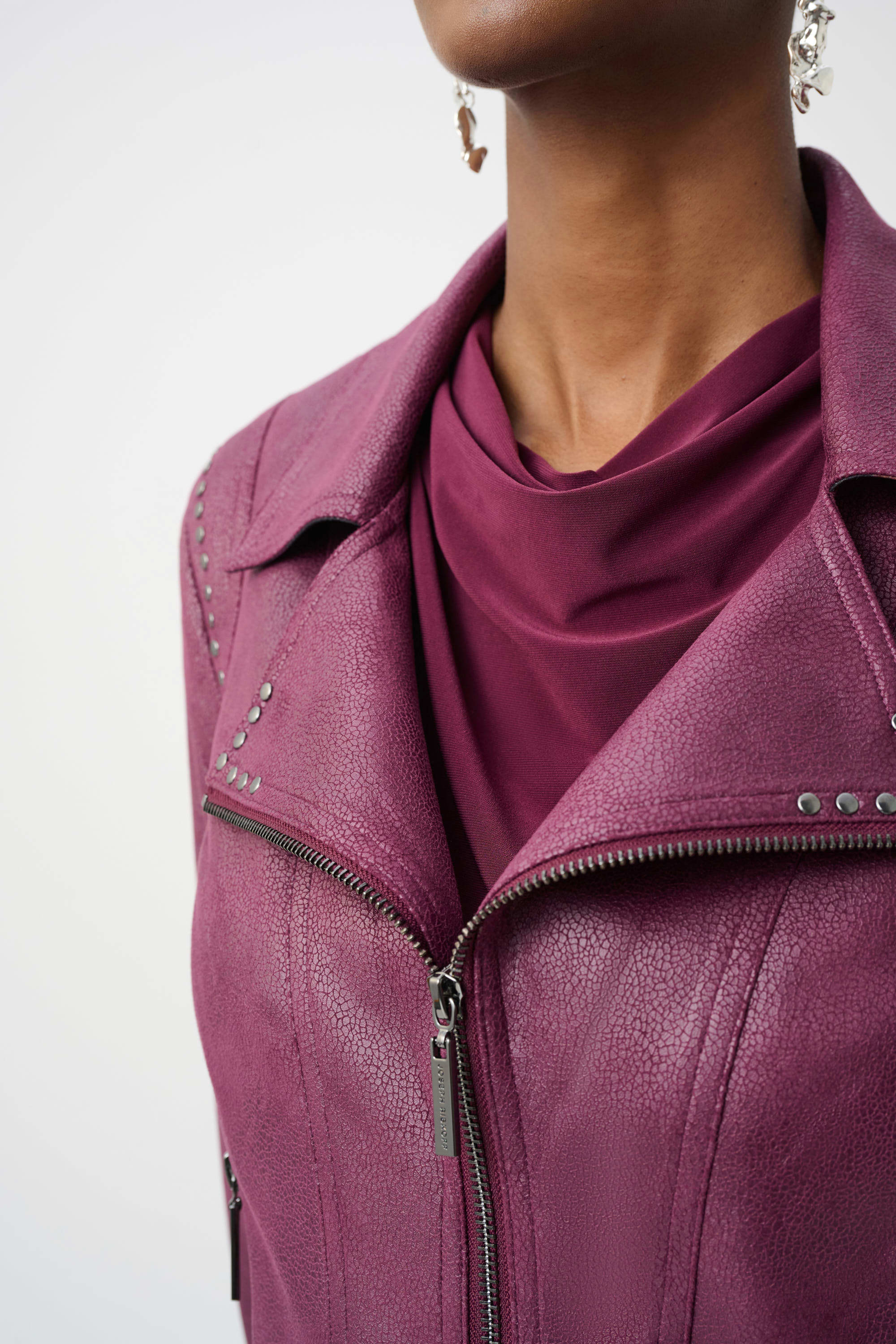 Faux Suede Fitted Jacket