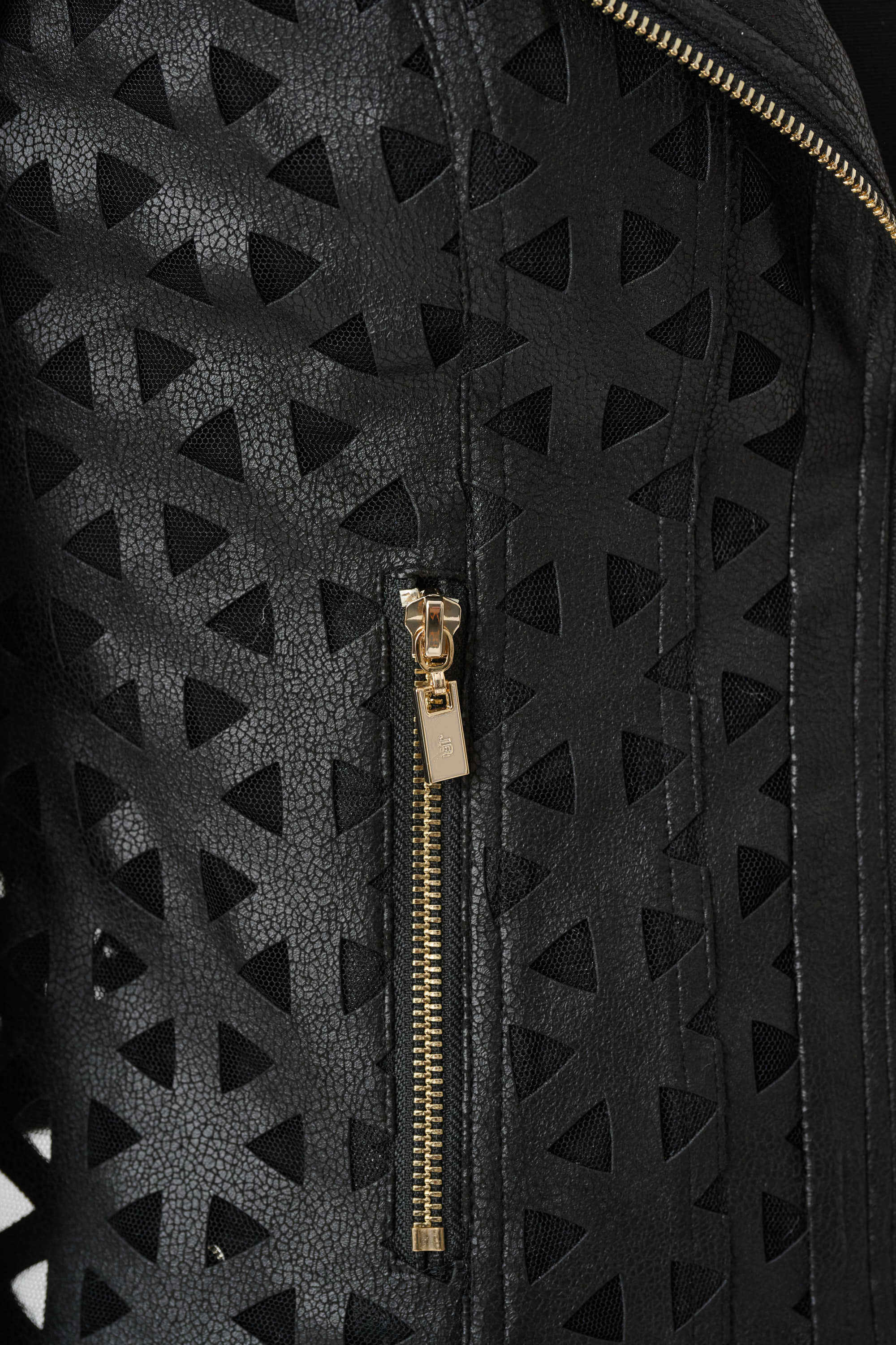 Faux Suede Mesh Jacket