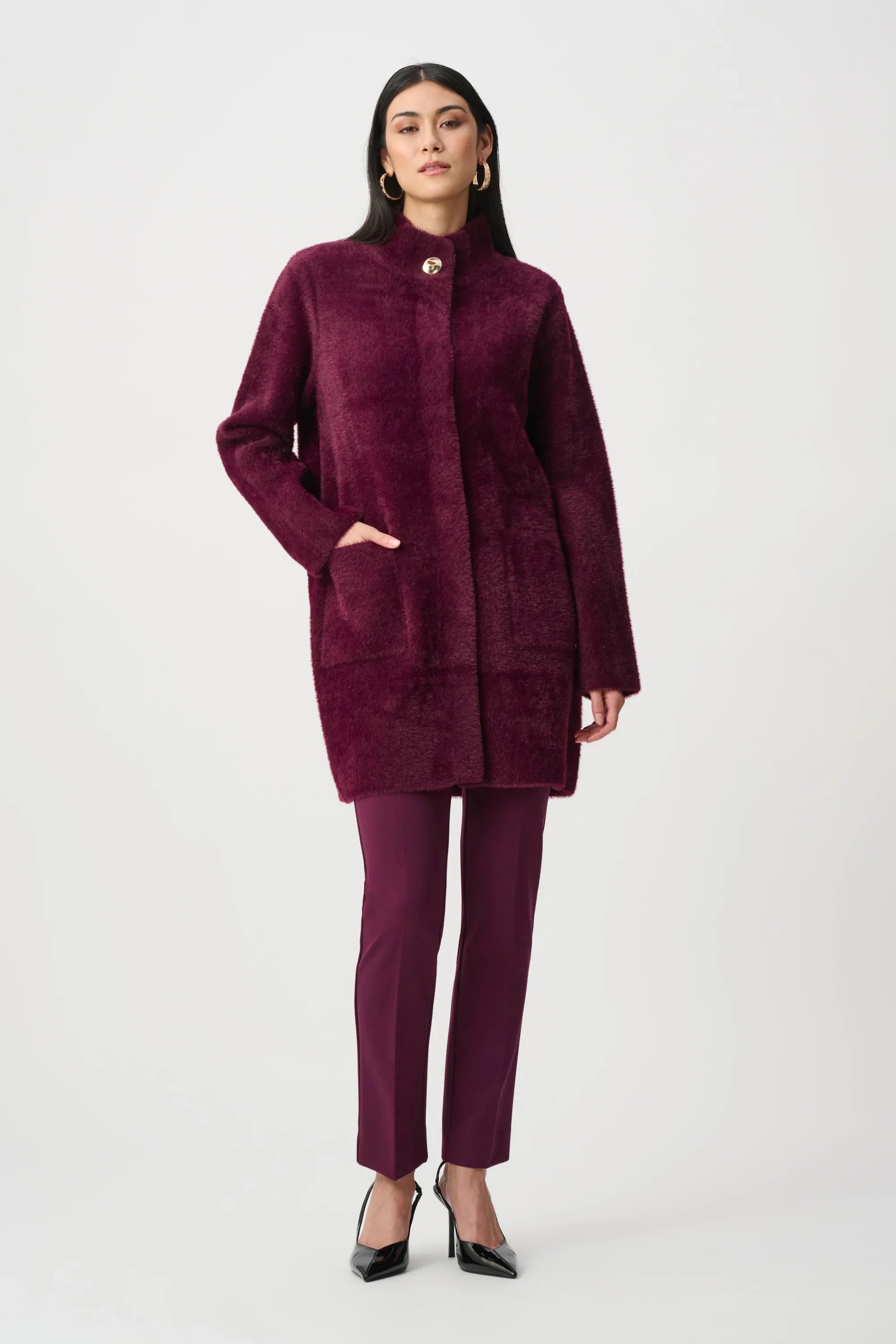 Classic Mock Neck Coat