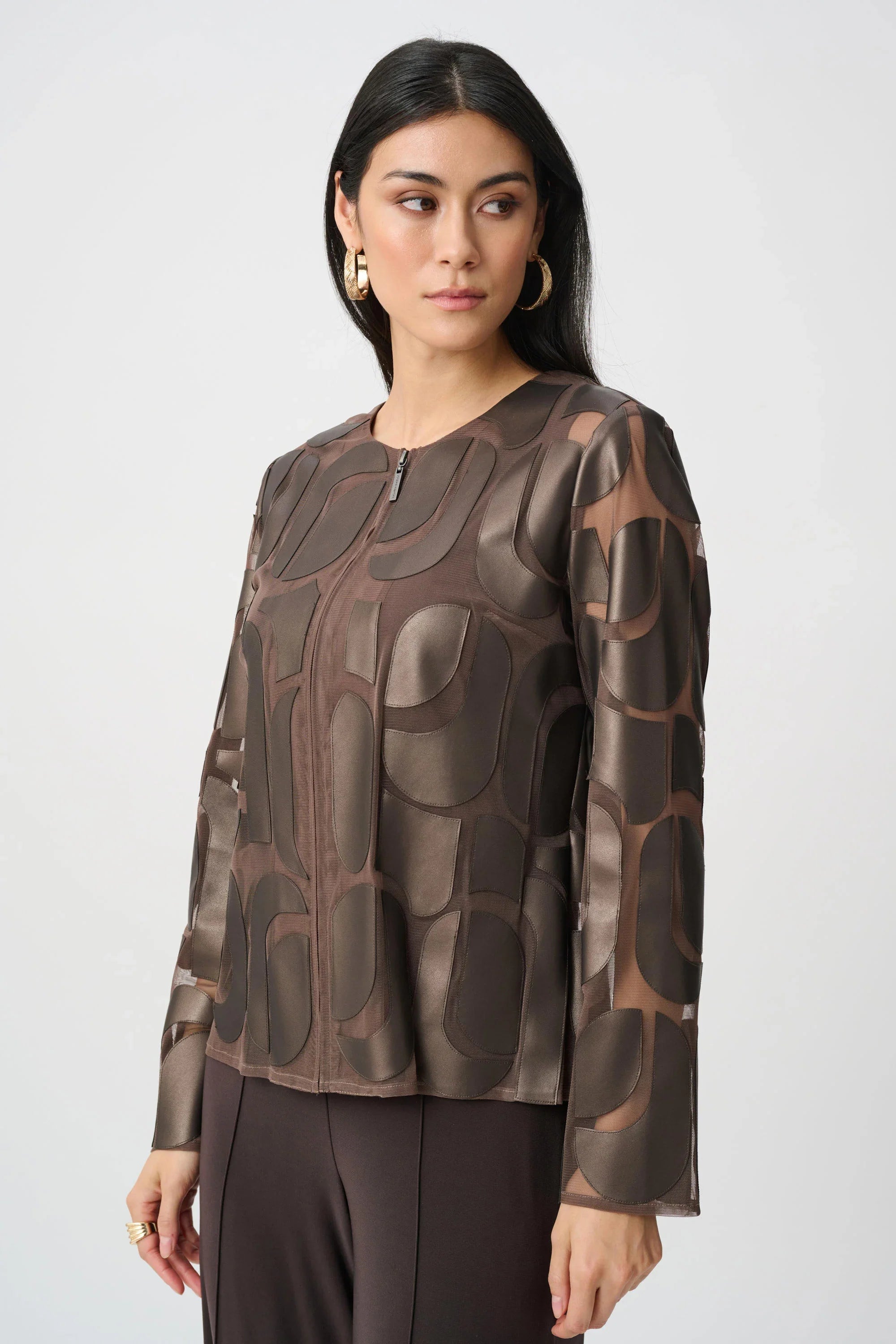 Mesh Embroidered Jacket