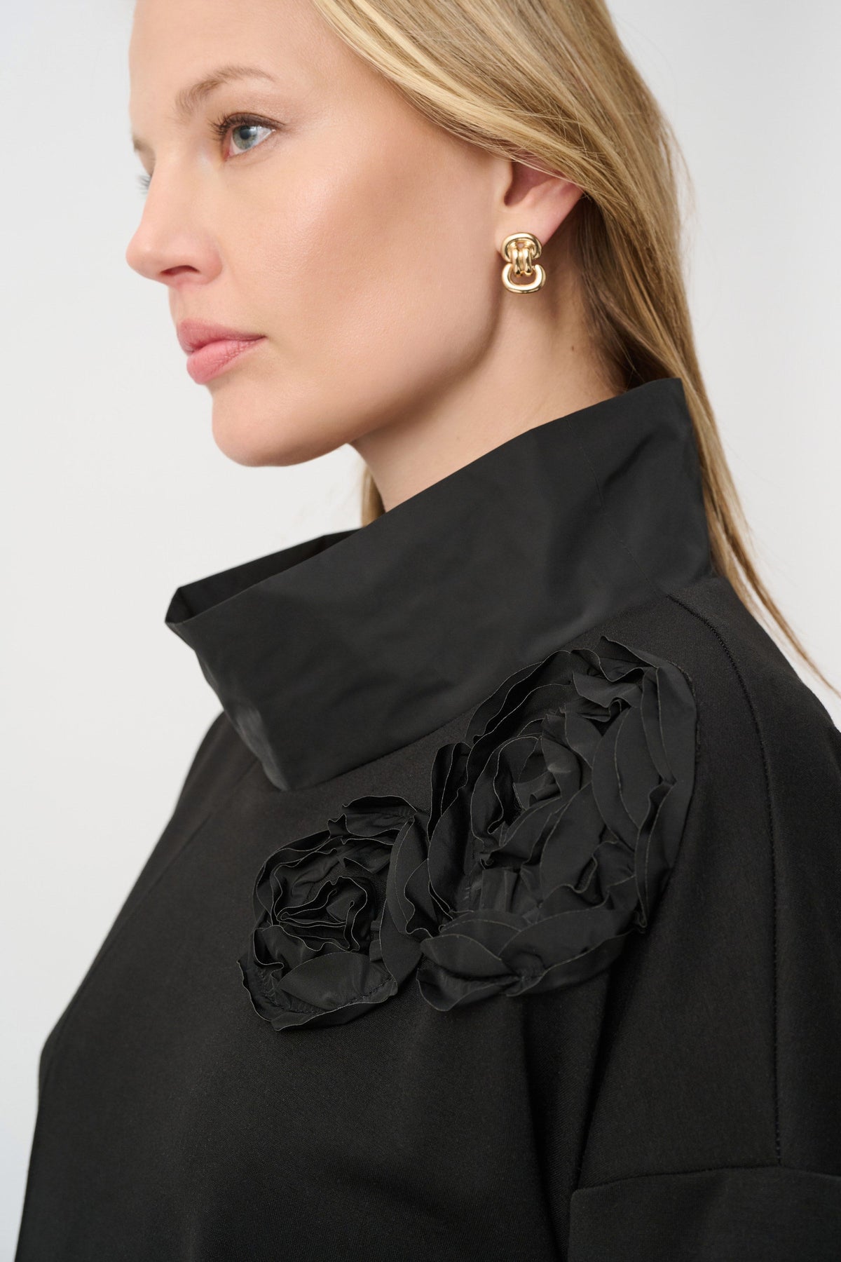 Joseph Ribkoff Asym Floral Embroidered Tunic - Style 264120