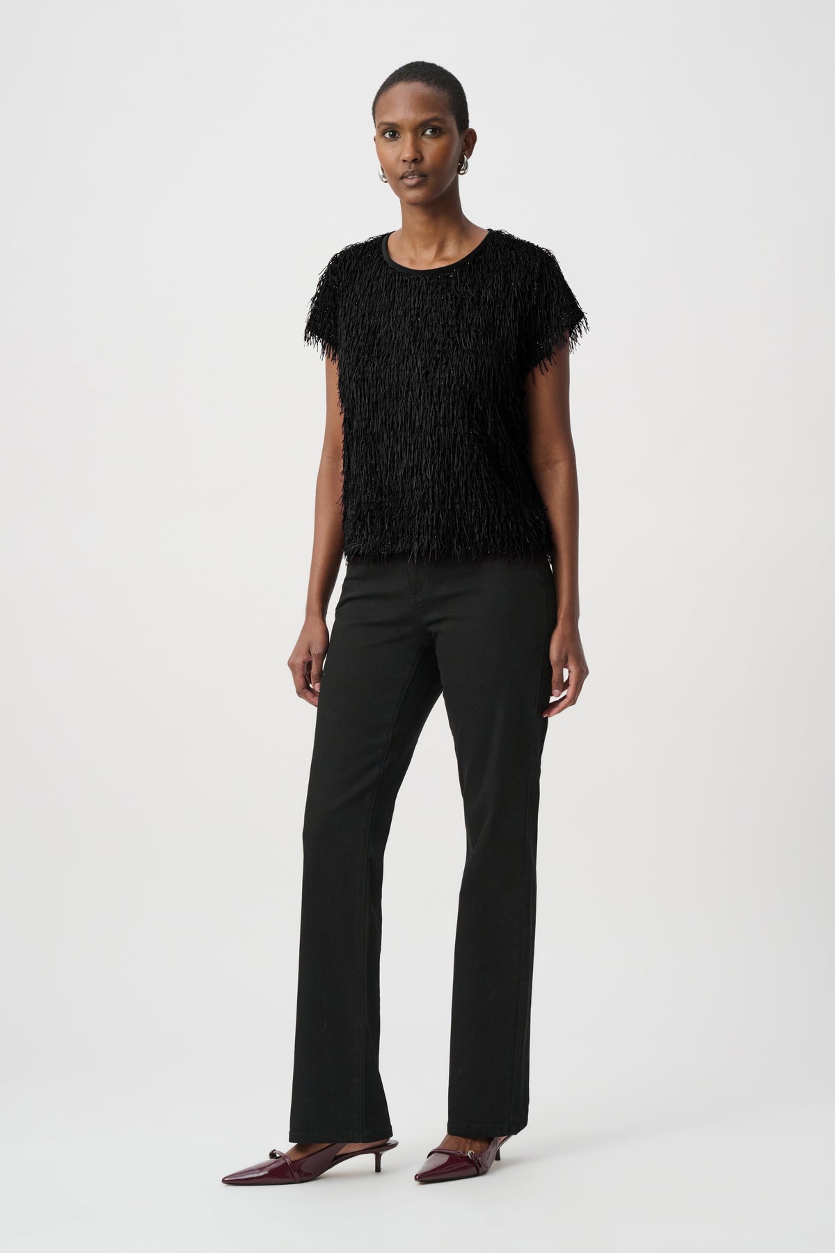 Joseph Ribkoff Novelty Fringe Top - Style 264208