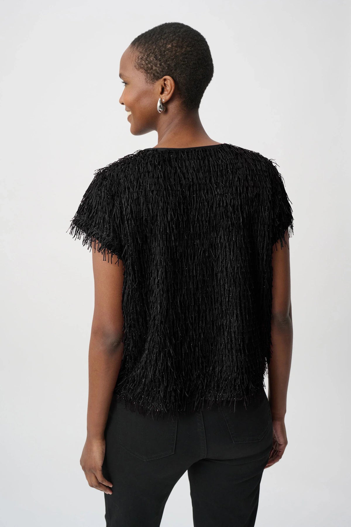 Joseph Ribkoff Novelty Fringe Top - Style 264208