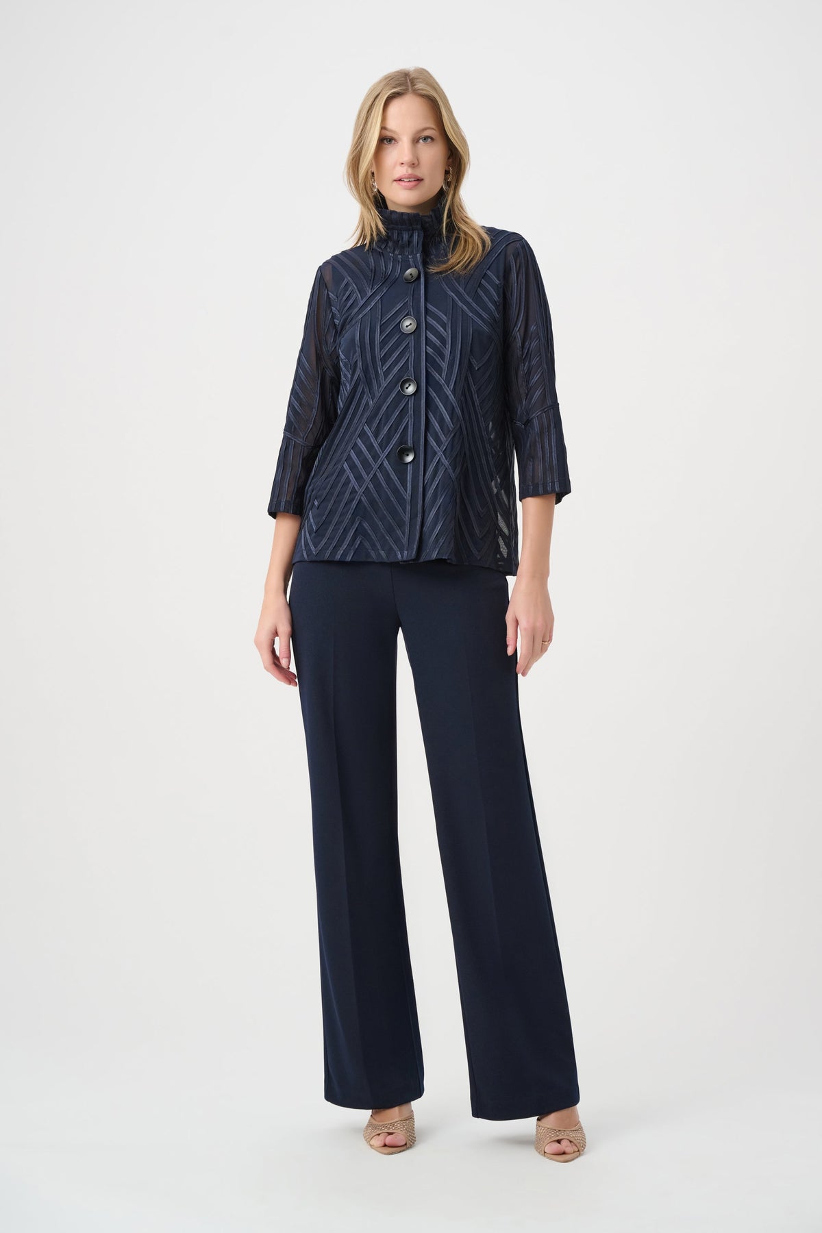 Joseph Ribkoff Tone-on-Tone Soutache Jacket - Style 264710