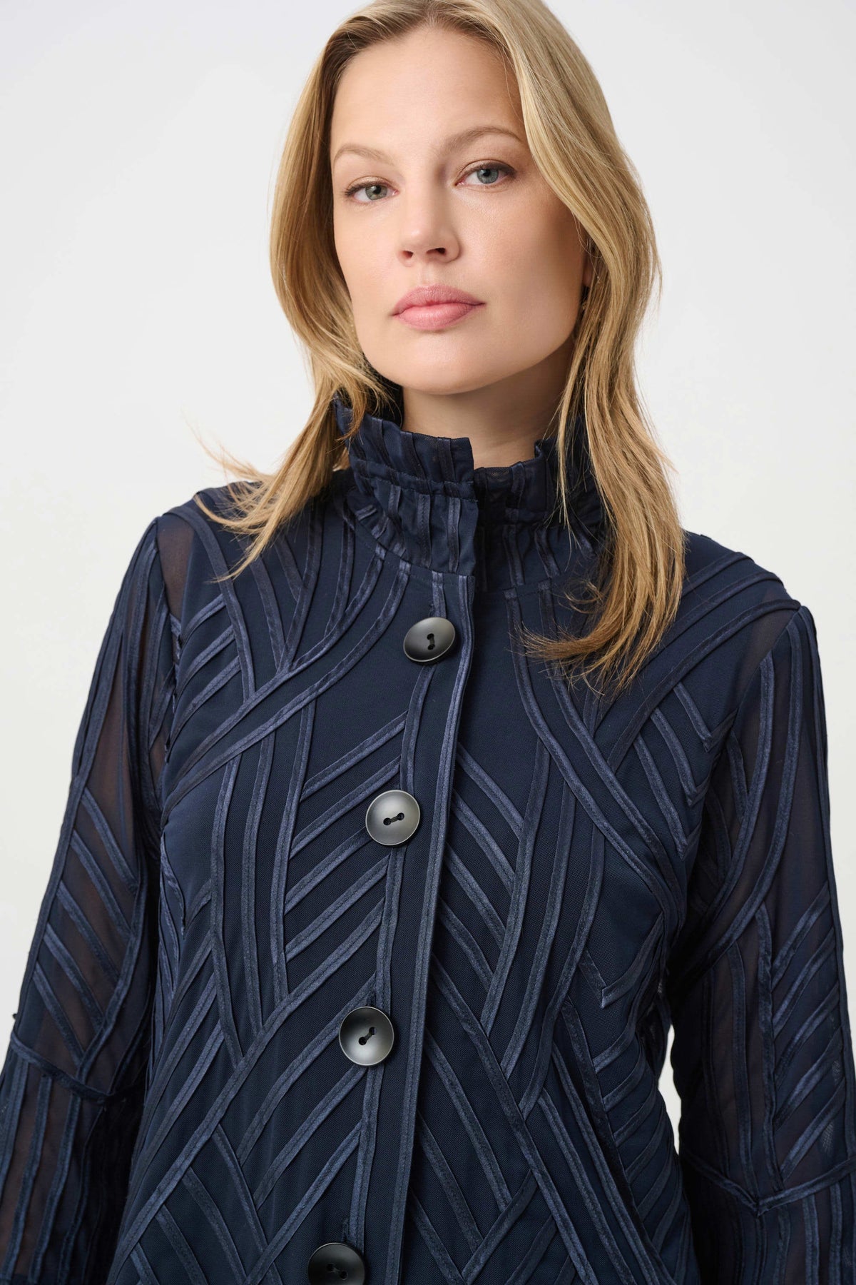 Joseph Ribkoff Tone-on-Tone Soutache Jacket - Style 264710