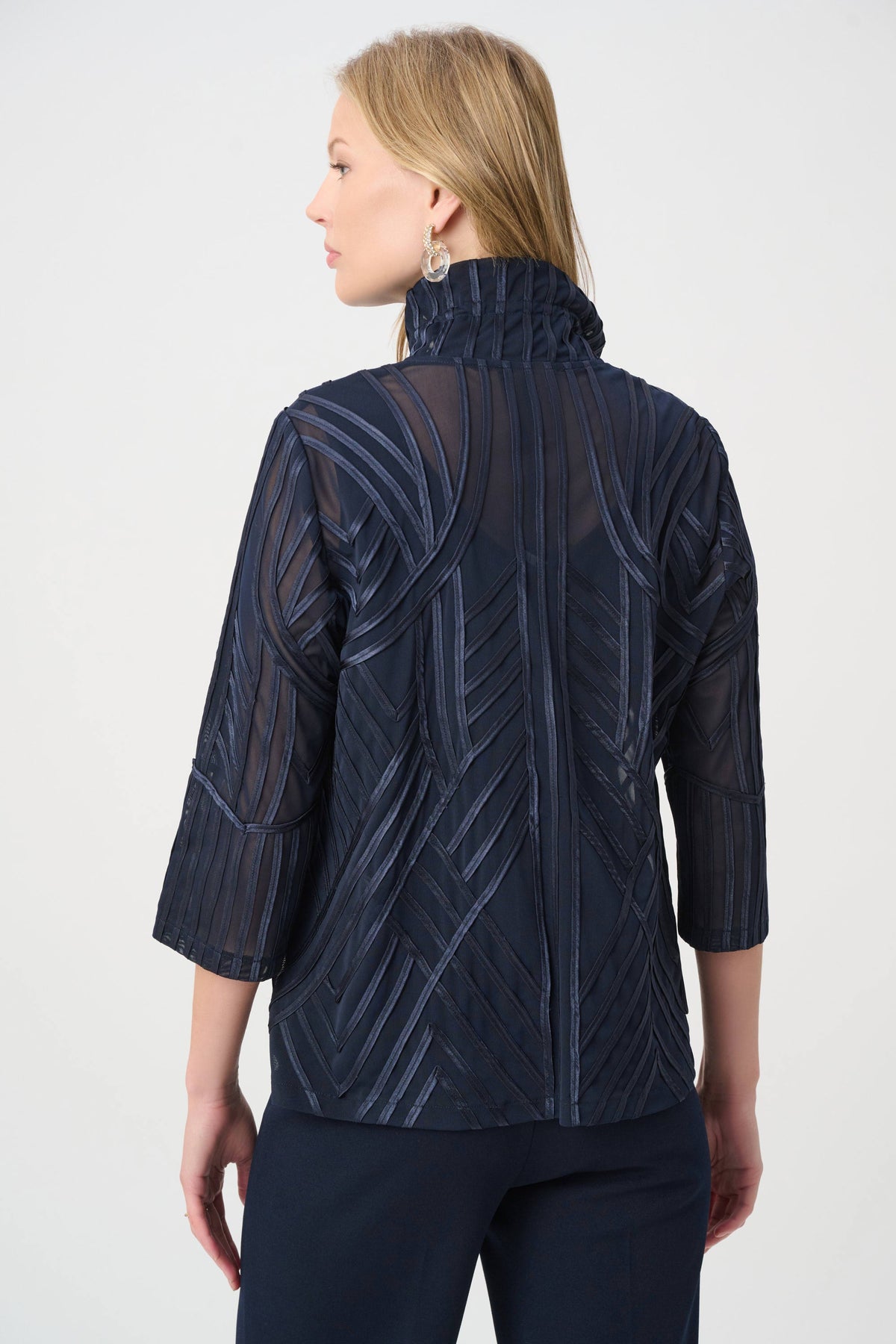 Joseph Ribkoff Tone-on-Tone Soutache Jacket - Style 264710