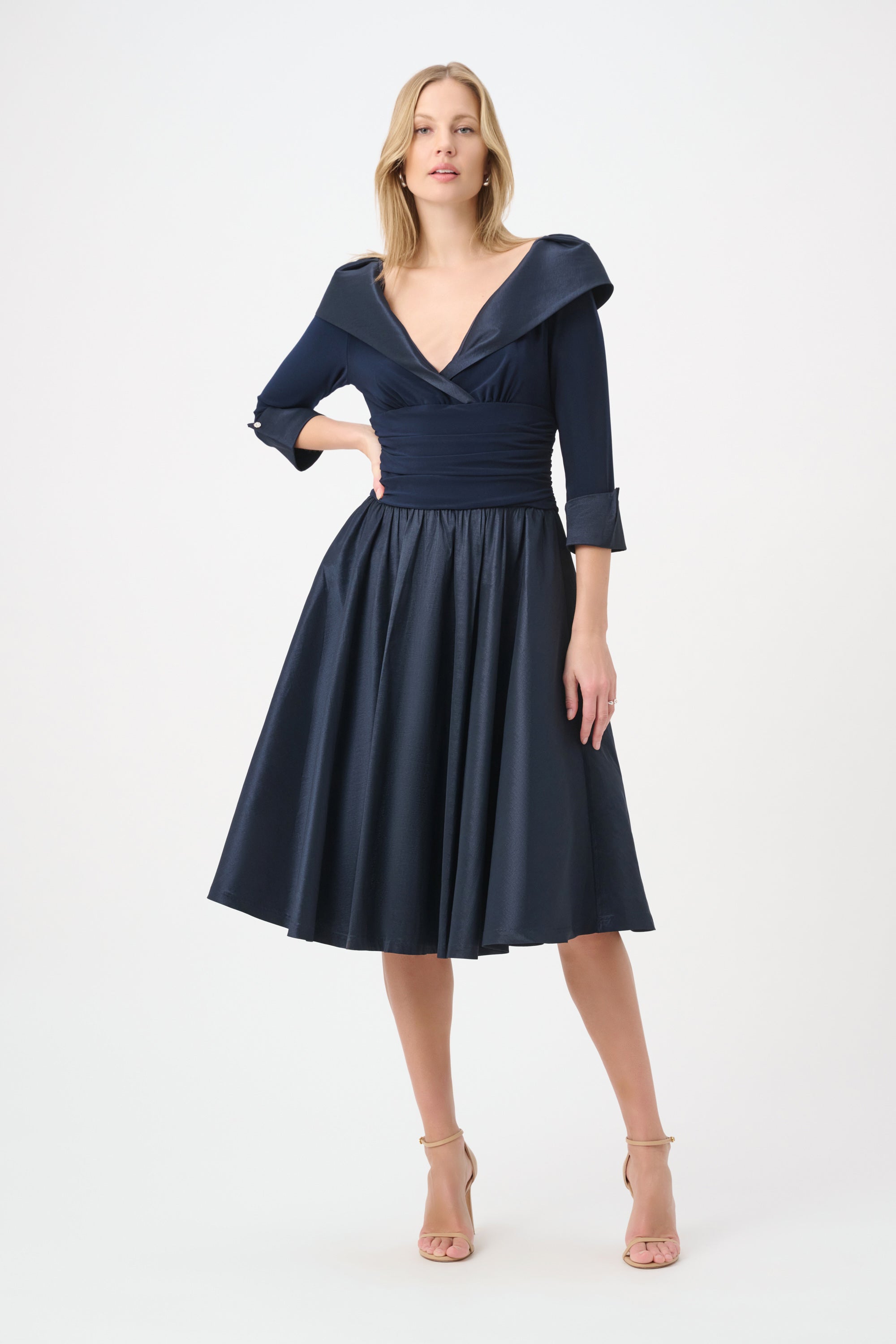 Joseph Ribkoff Classic V-Neck Flare Dress - Style 264723