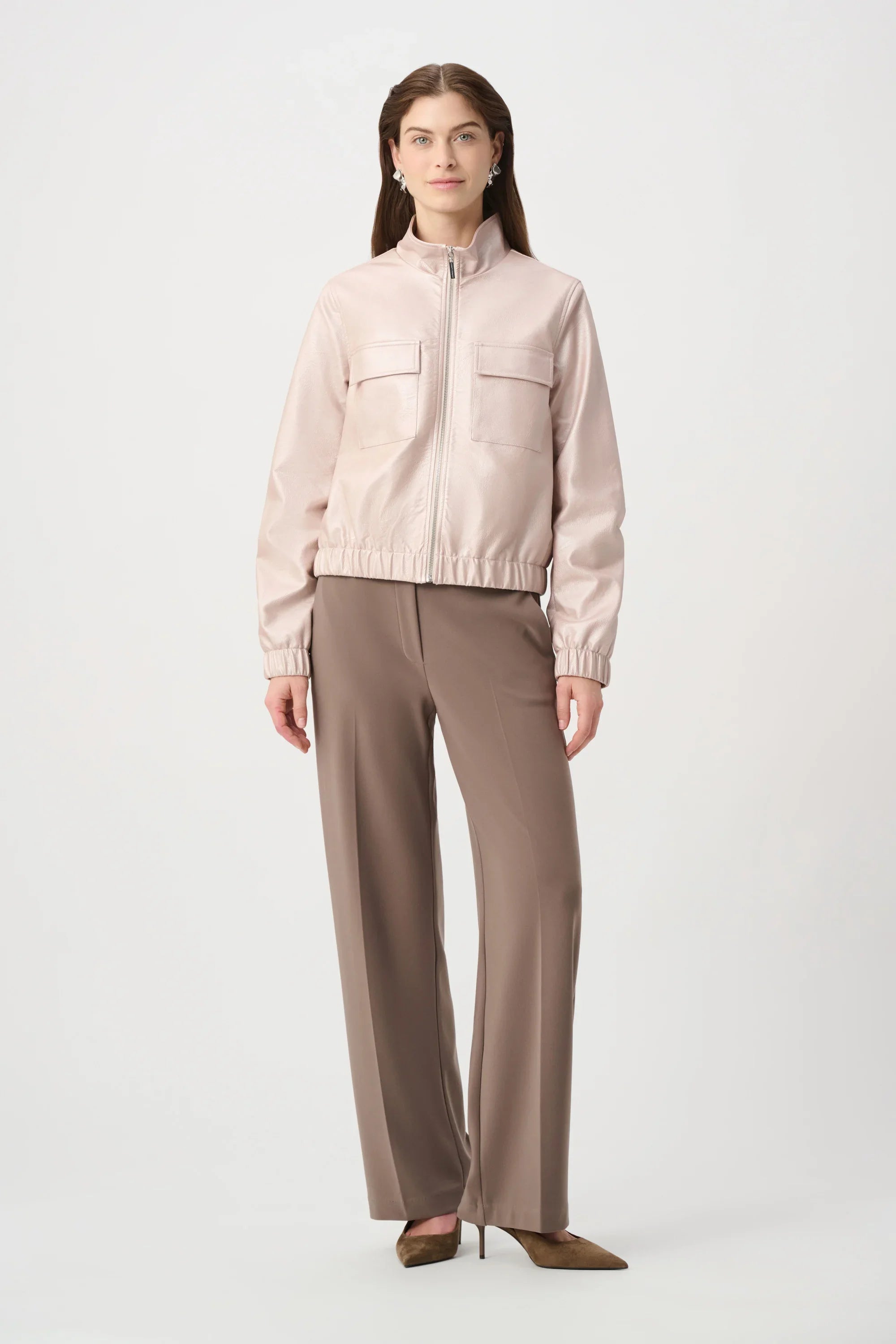 Joseph Ribkoff Metallic Bomber Jacket - Style 264907