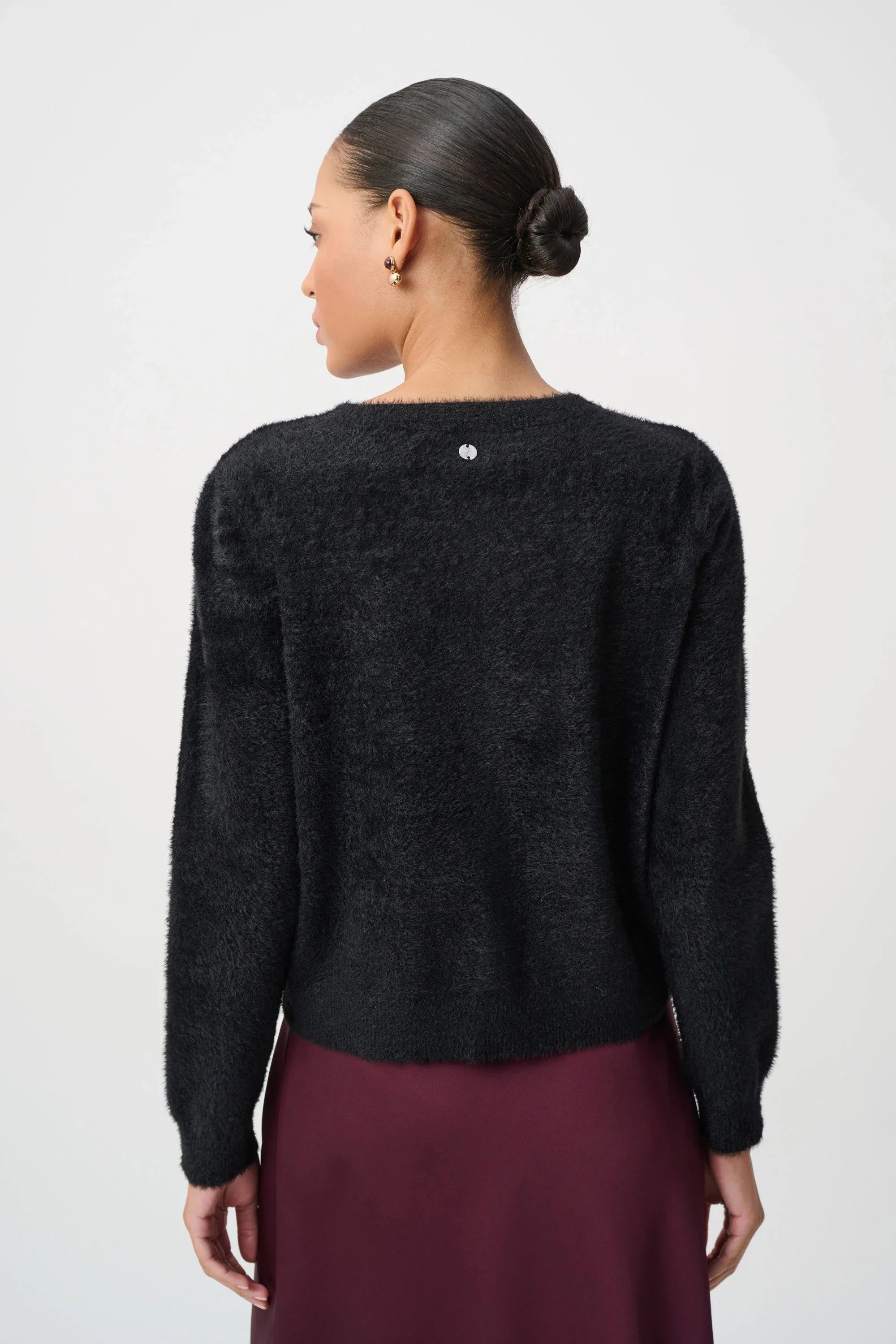 Joseph Ribkoff Bejeweled Crewneck Cardigan - Style 264924