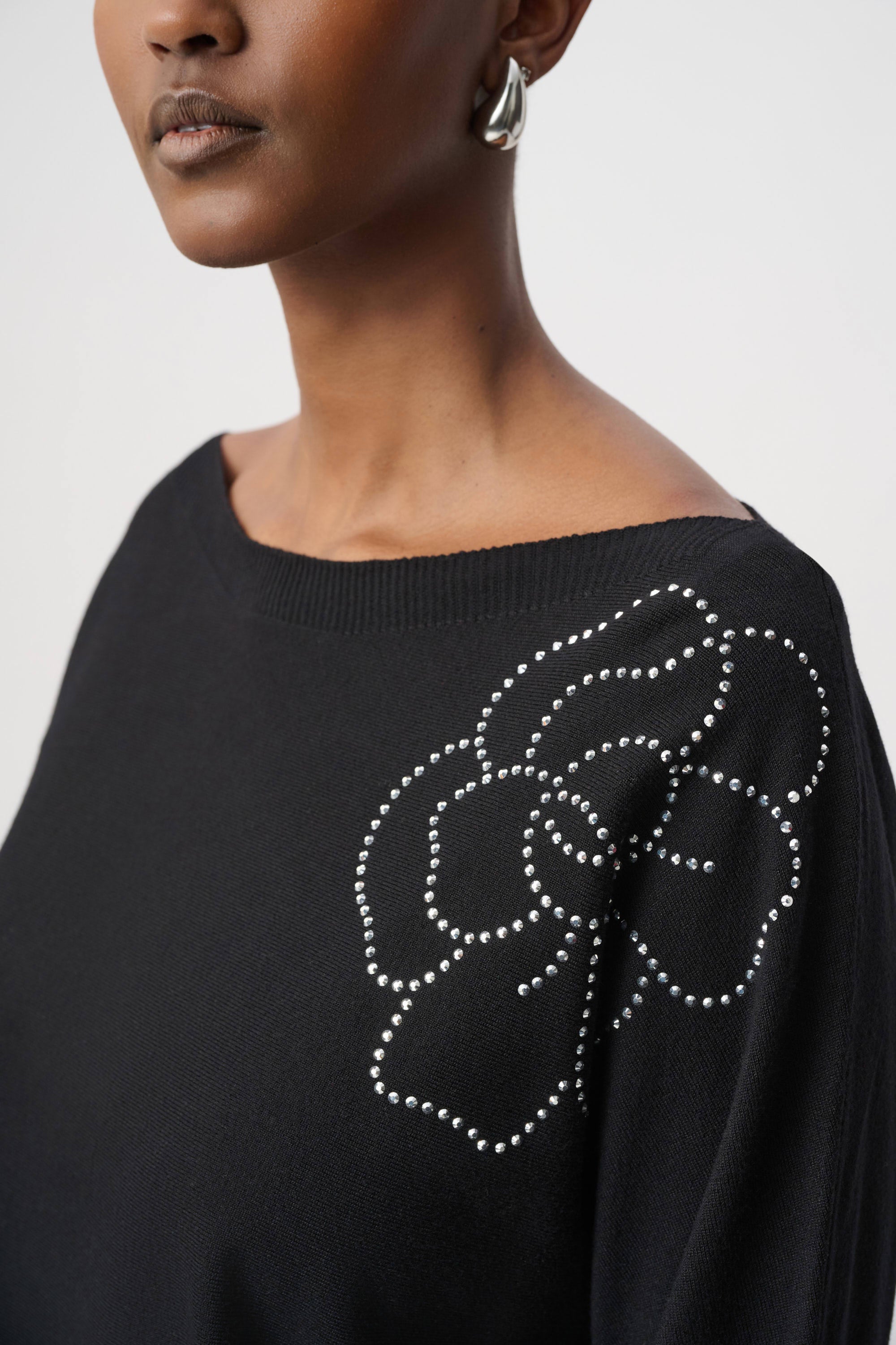 Joseph Ribkoff Pullover With Flowers - Style 264957