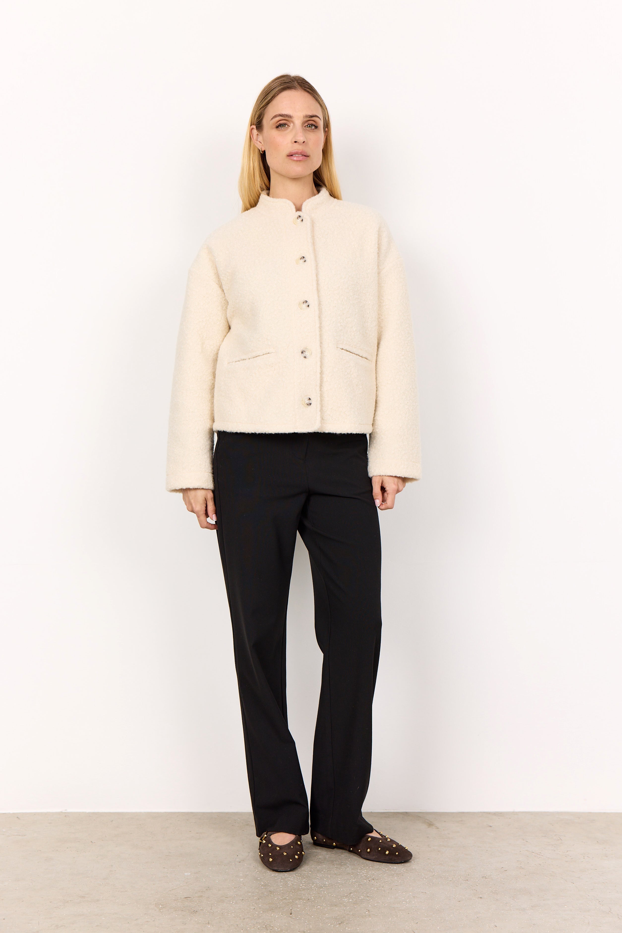 Soya Concepts Shaima Button Short Jacket - Style 5PF27155