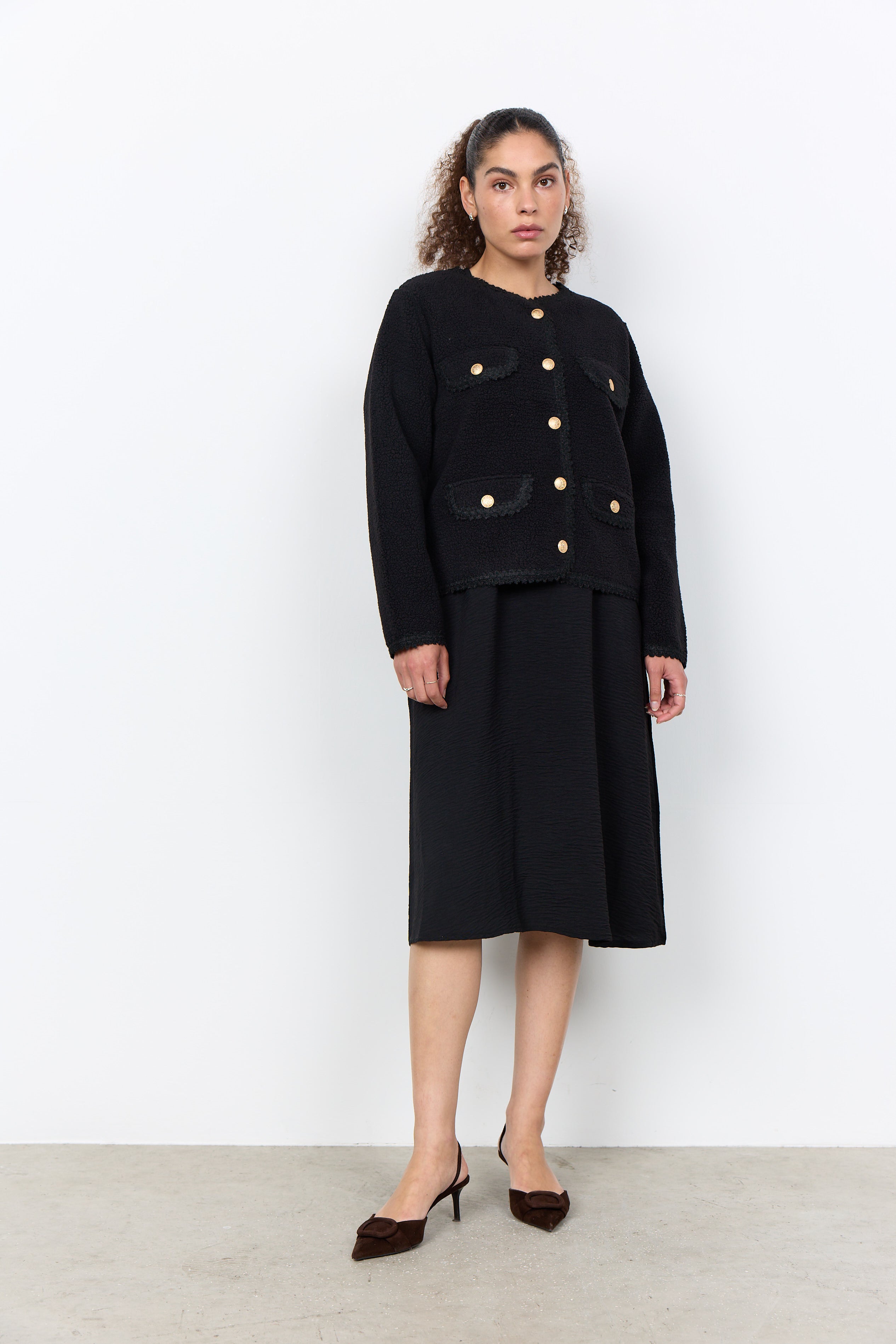 Soya Concepts Gertrud One Button Front Cardigan - Style 5PF27754
