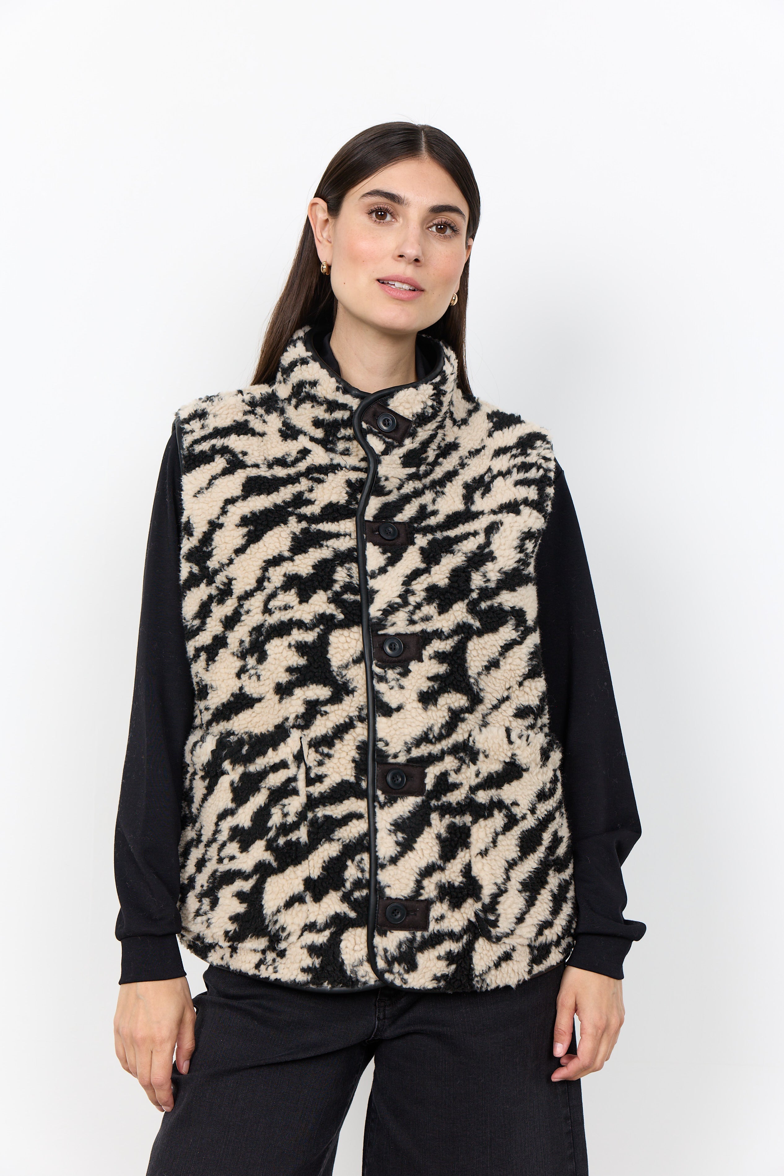 Soya Concepts Animal Print Vest - Style 5PF27756