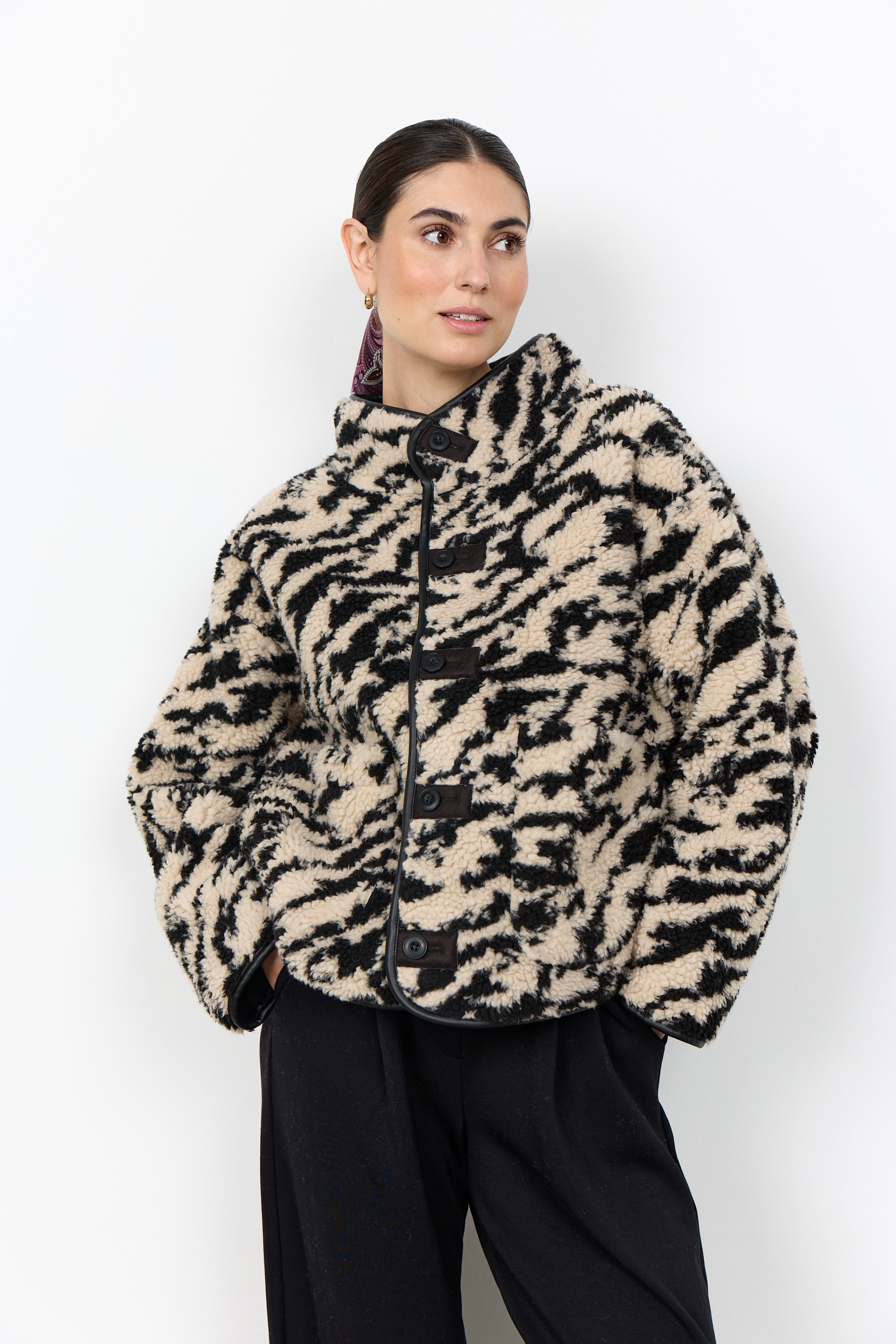 Soya Concepts Animal Print Jacket - Style 5PF27757
