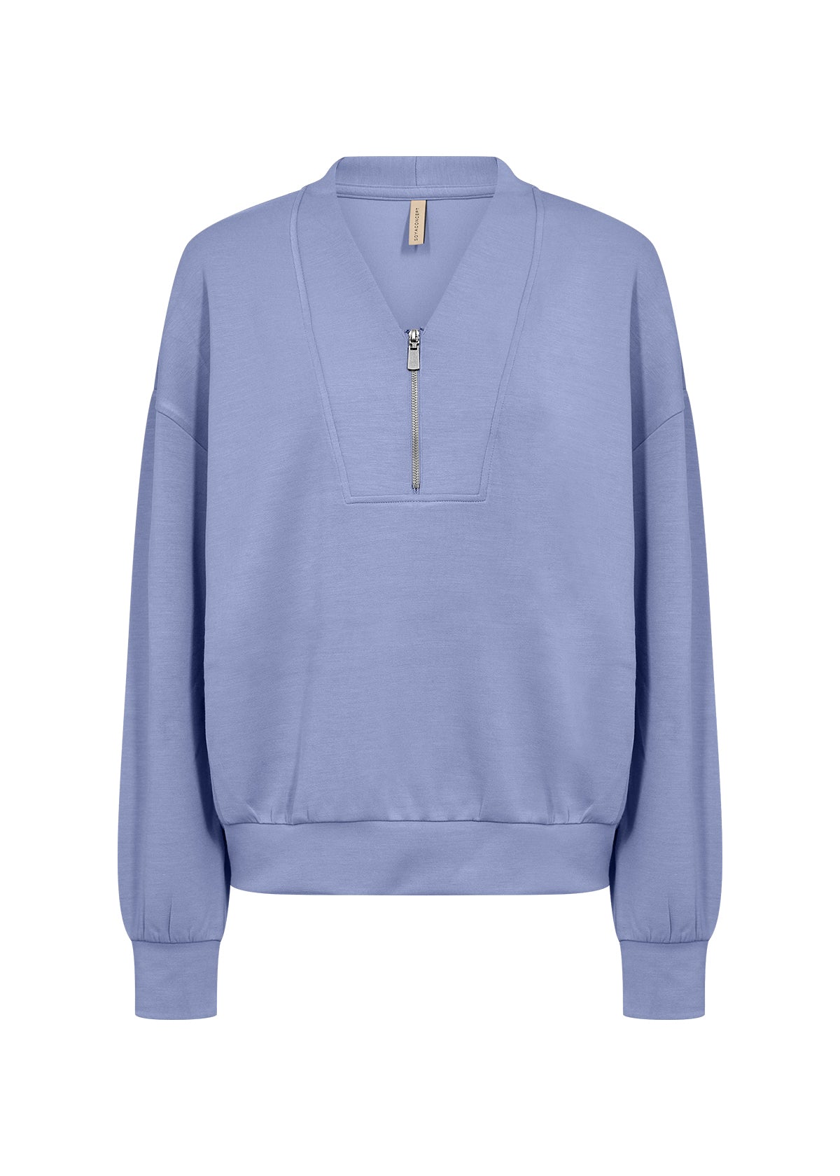Soya Concepts V-Neck Zip-Front Top - Style 5F27855T