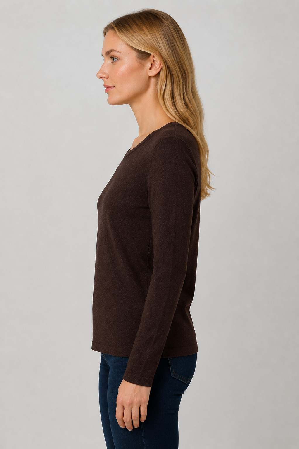 Soya Concepts Dollie Long Sleeve Crew Neck Top - Style 5F33827