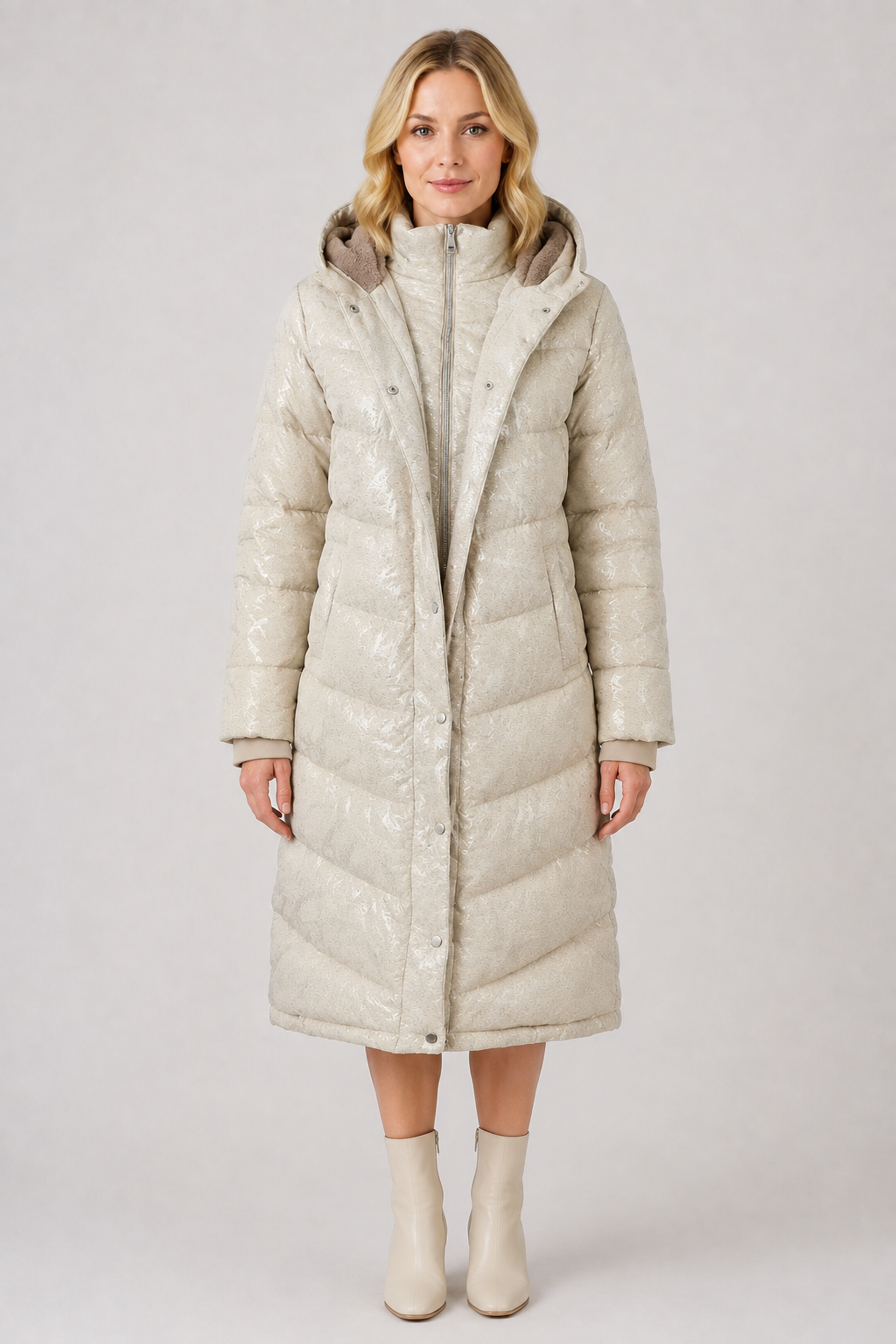 Dolcezza Long Hooded Coat - Style 76809