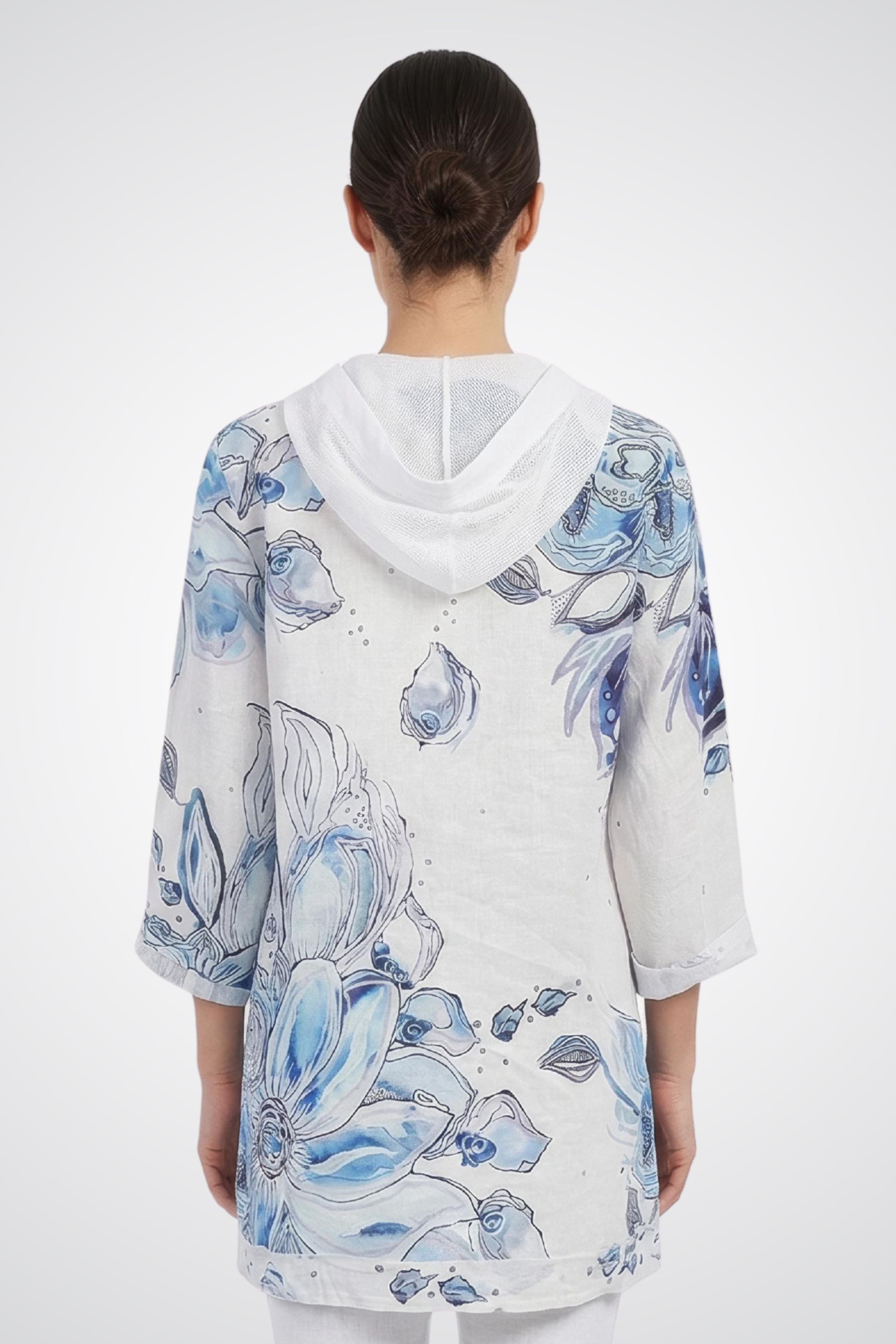 Button-Front Multicolor Jacket