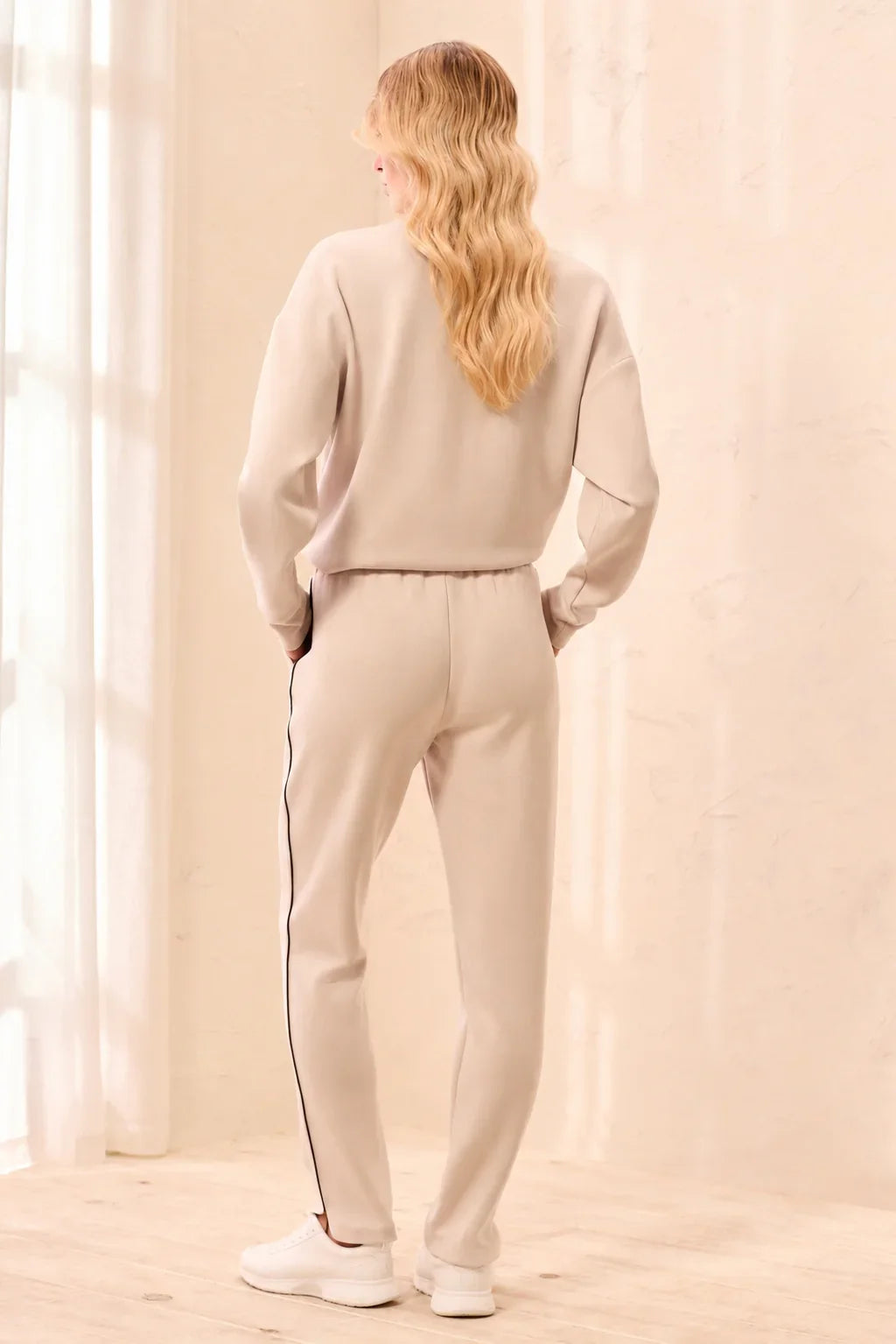 Tribal Jogger Pants With Contrast Piping - Style 3147O-3390