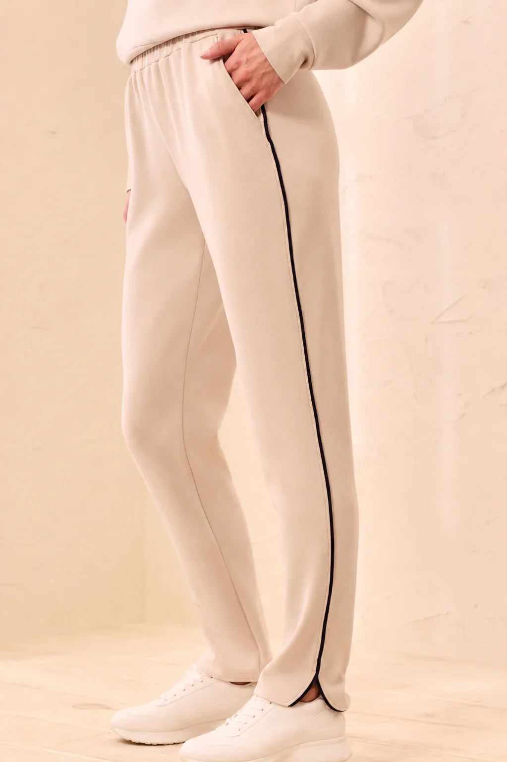 Tribal Jogger Pants With Contrast Piping - Style 3147O-3390