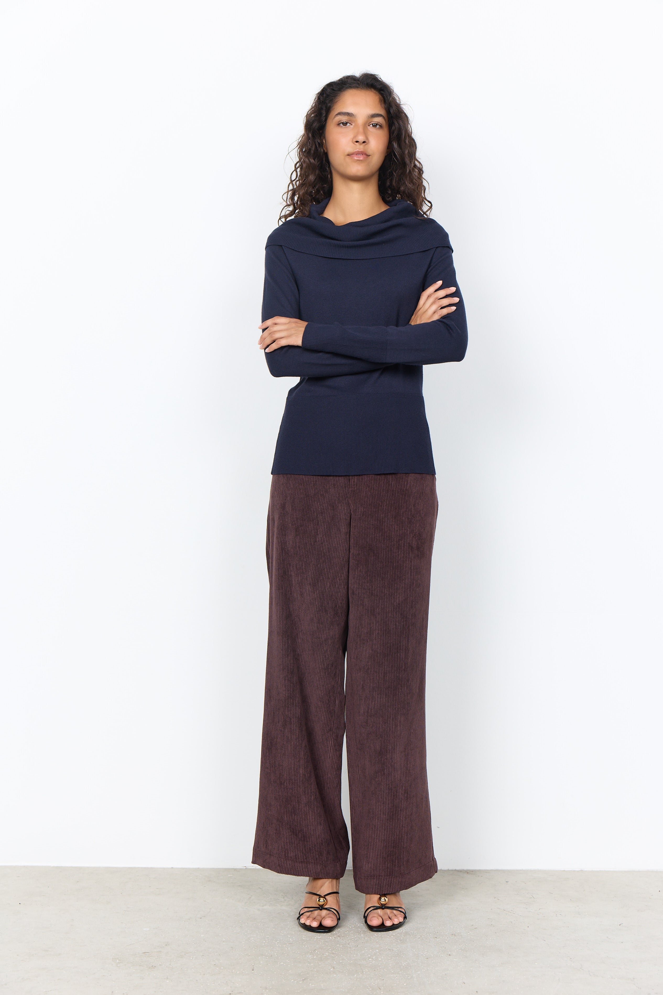 Soya Concepts Long Sleeve Cowl Neck Top - Style 5F32994