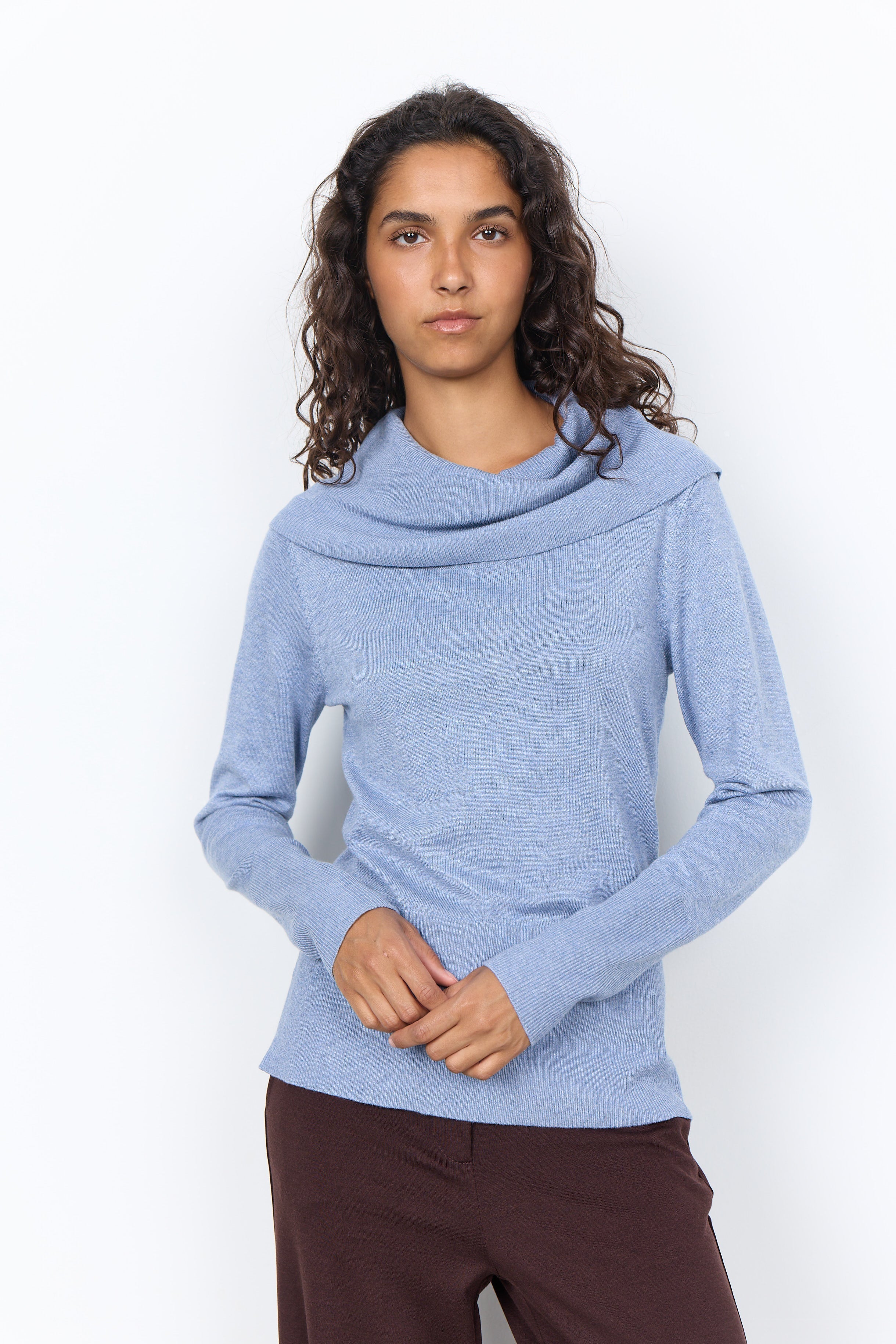 Soya Concepts Long Sleeve Cowl Neck Top - Style 5F32994