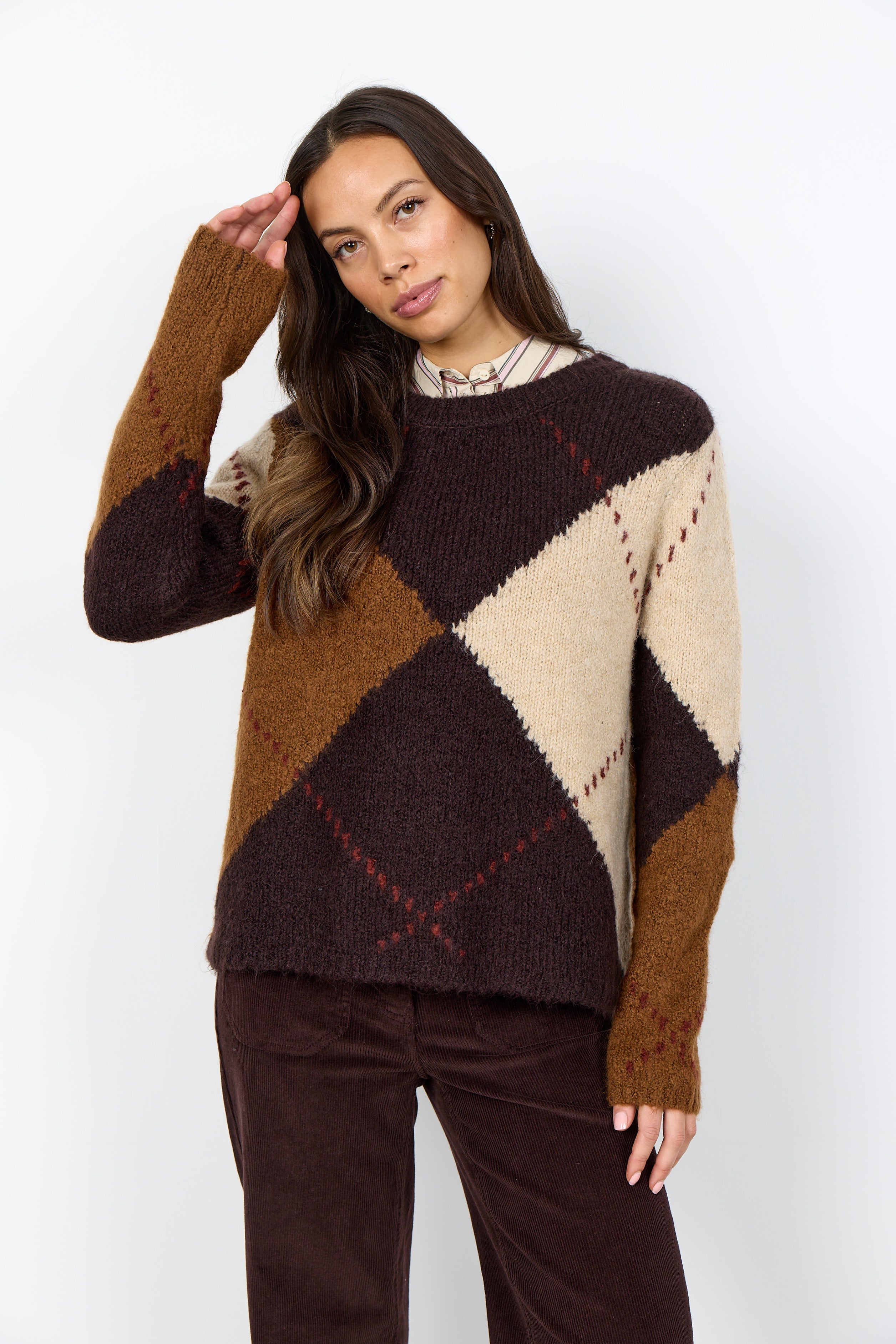 Soya Concepts  Argyle Sweater - Style 5F33865