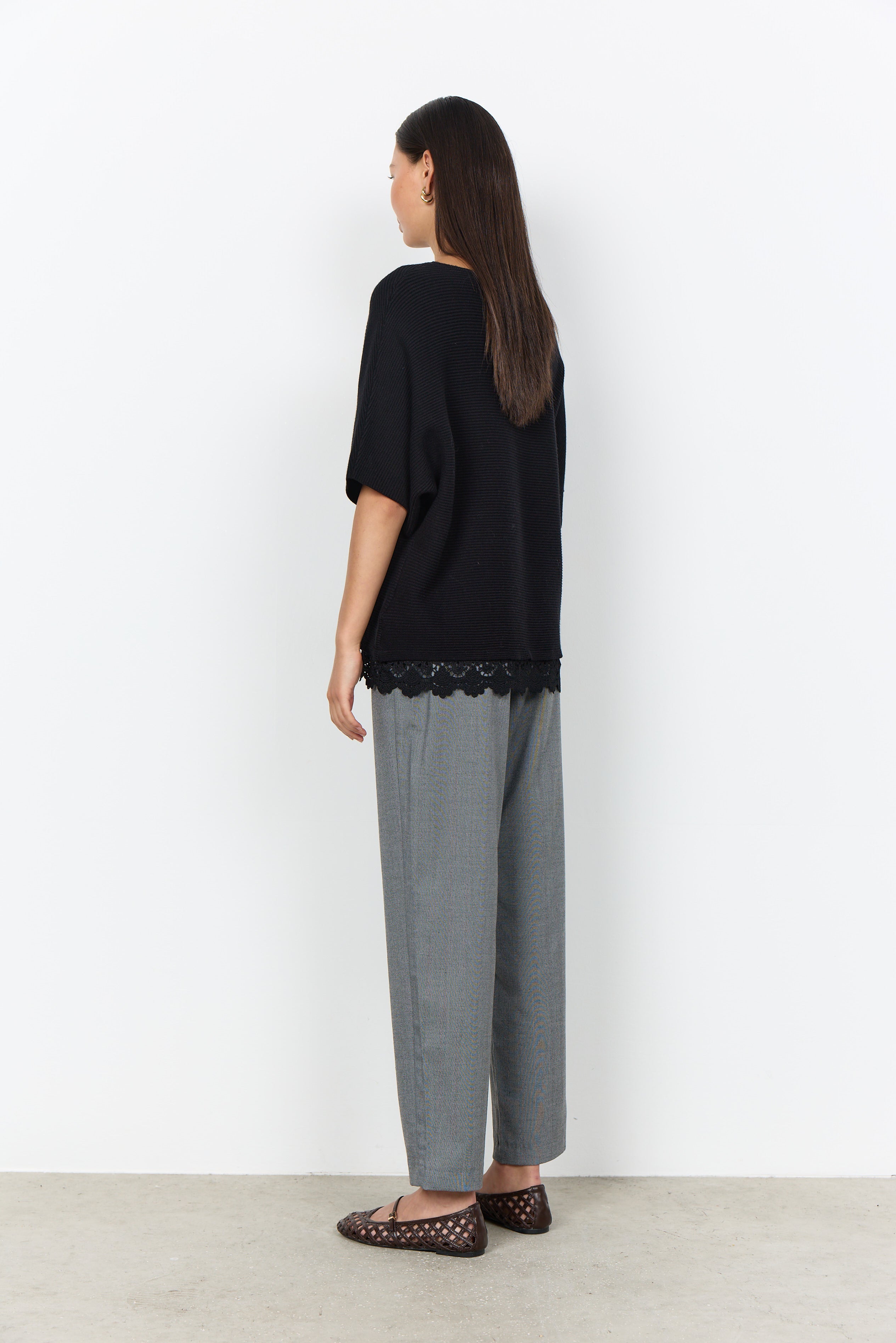 Soya Concepts Short Sleeve Top With Hem Detail - Style 5F33873