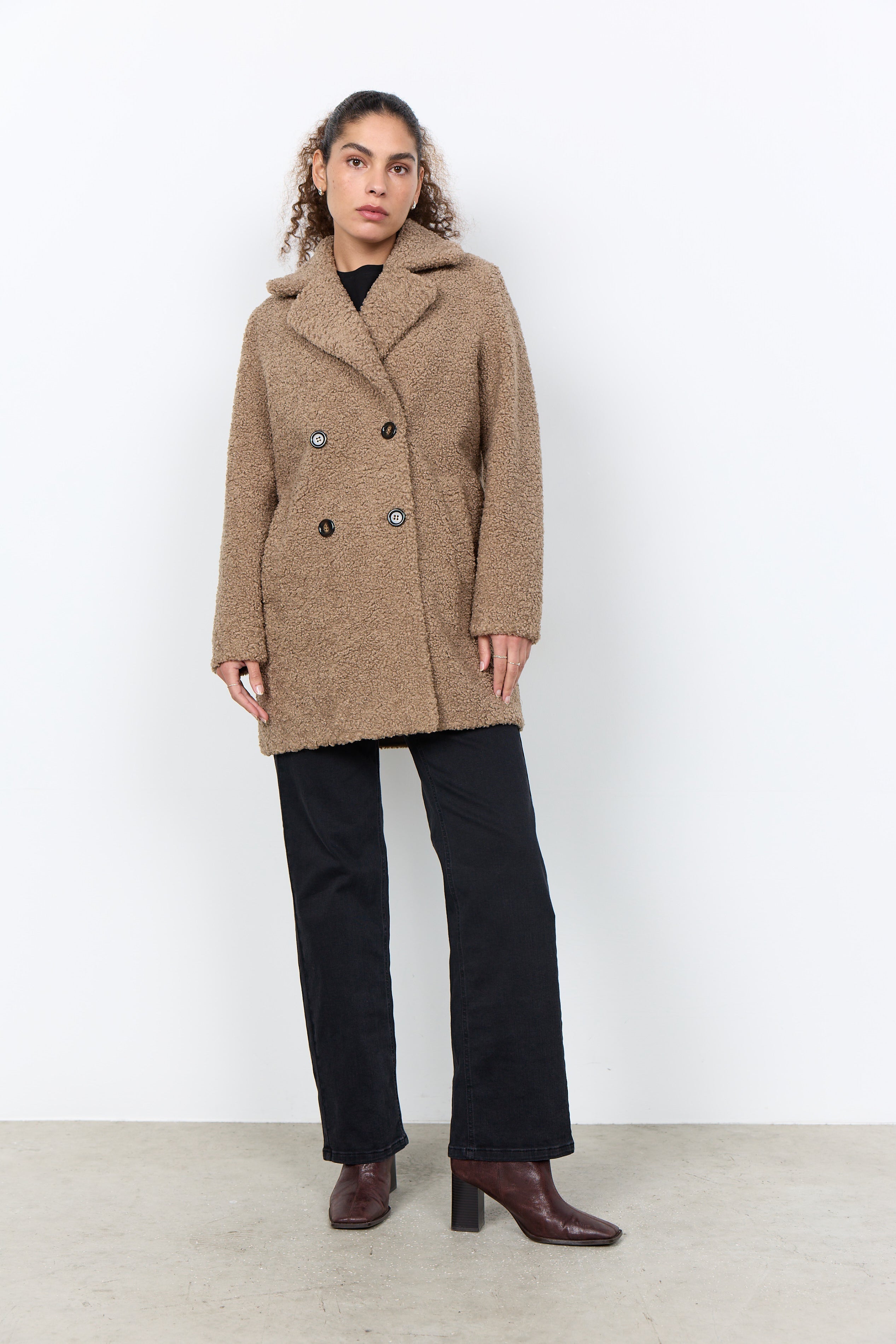 Soya Concepts Double Breasted Coat - Style 5PF40216