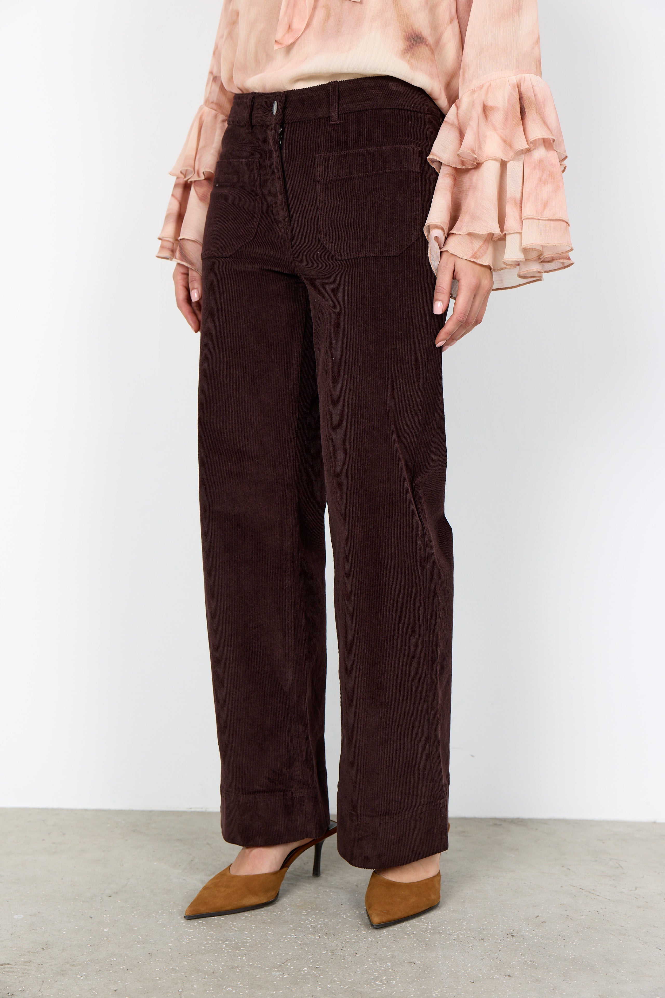 Soya Concepts Button Front Straight Leg Pant - Style 5F41930c