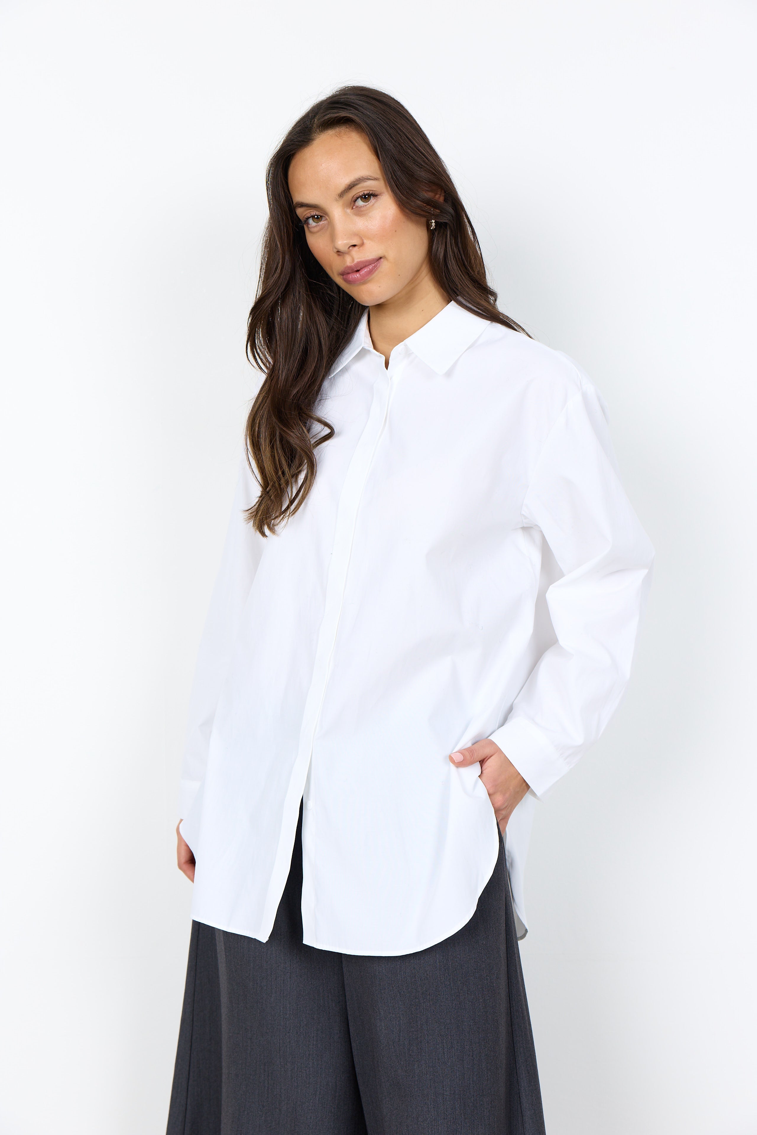 Soya Concepts Long Sleeve Button-Up Shirt - Style 5F41966